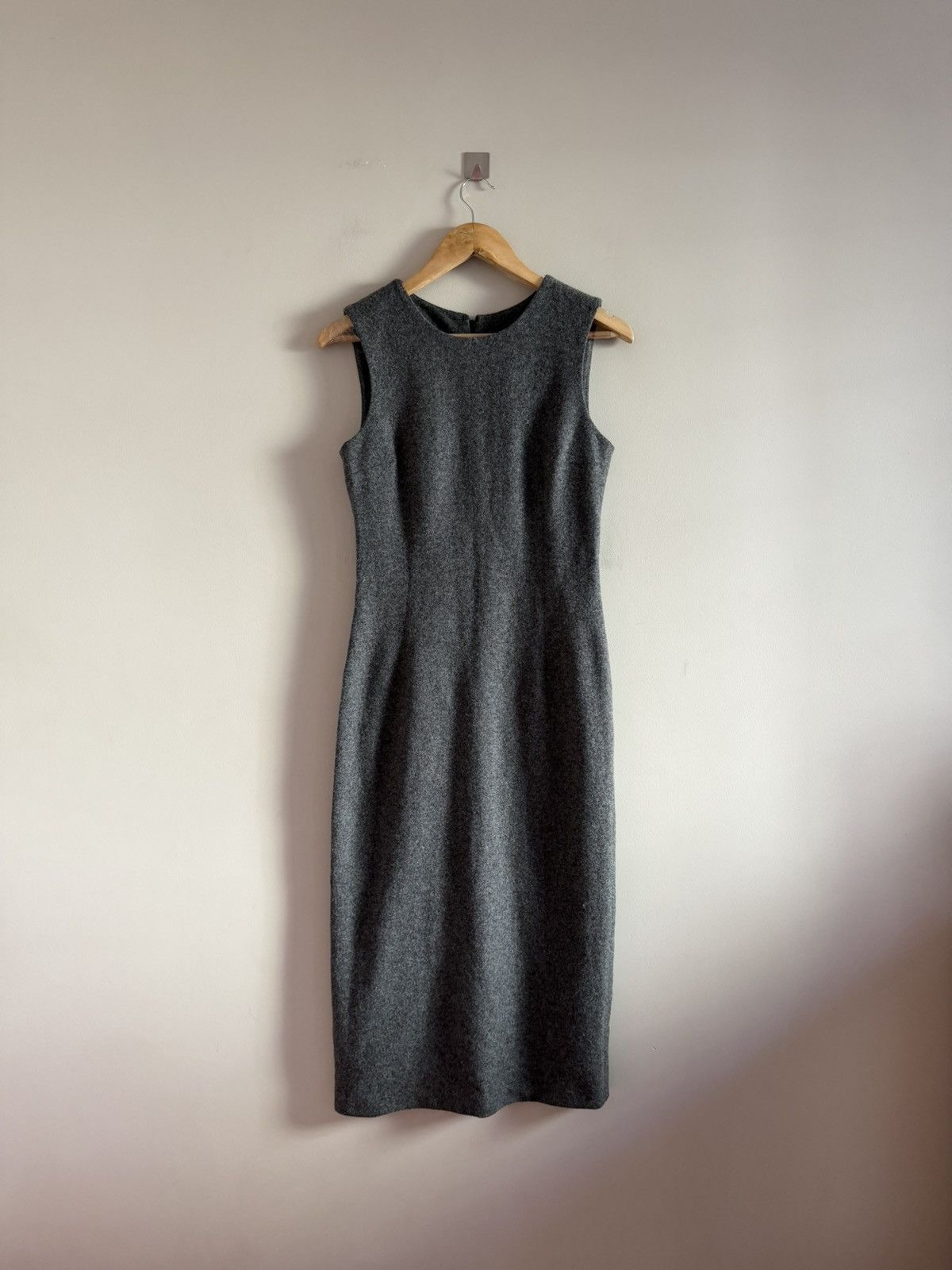 Dolce & Gabbana Vintage Dolce & Gabbana Grey Wool Sheath Dress IT40 Size S / US 4 / IT 40 - 1 Thumbnail