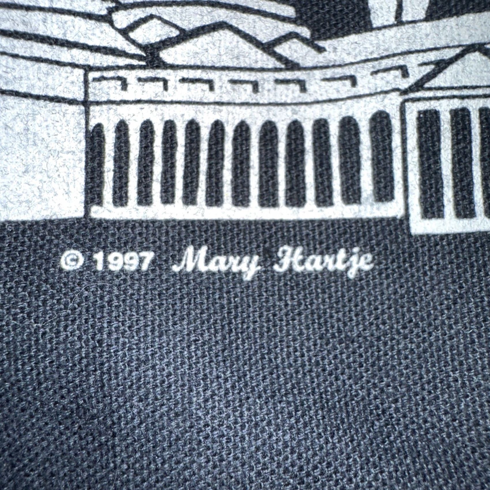 Vintage VINTAGE Chicago tote bag 1997 Mary Hartje Zipper Black Canvas Skyline Bag Womens/Mens Size ONE SIZE - 2 Thumbnail