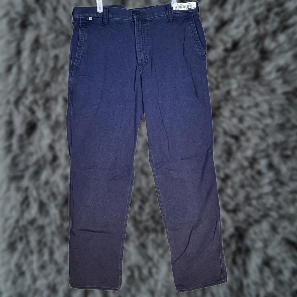 Carhartt Carhartt FR Work Pants 36x36 Blue CAT2 Arc Flash NFPA70E Mens Size US 36 / EU 52 - 1 Thumbnail