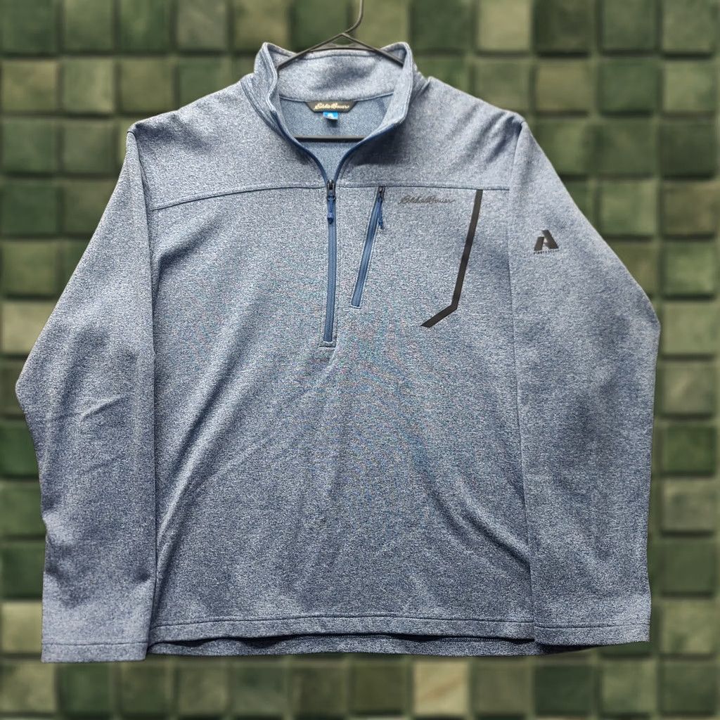 Eddie Bauer Eddie Bauer First Ascent Pullover Mens 2XL Regular Fit 1/4 Zip Fleece Sweatshirt Blue Polyester Jacket Shirt? Size US XXL / EU 58 / 5 - 1 Thumbnail