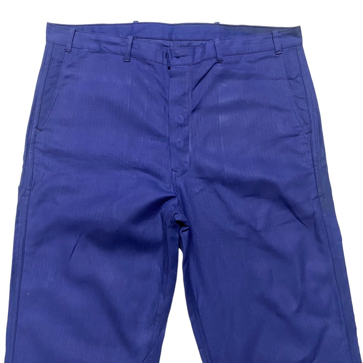 Le Laboureur Vintage 70s Sanfor French Work Pants Indigo Hbt Size US 40 / EU 56 - 3 Thumbnail