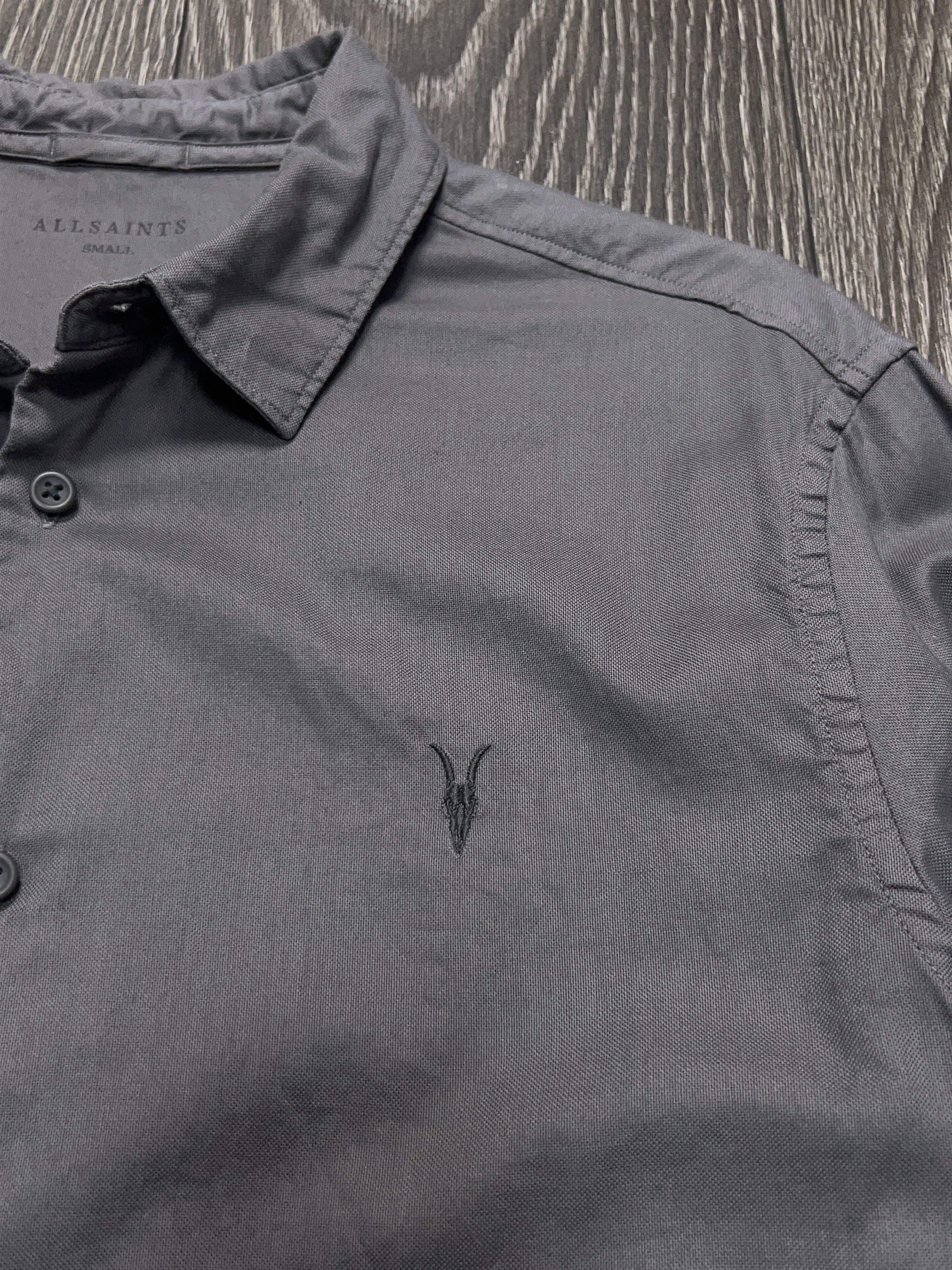 Allsaints Bixby Button Up Cotton Long Sleeve Classic Shirt Size XL Size US XL / EU 56 / 4 - 3 Thumbnail