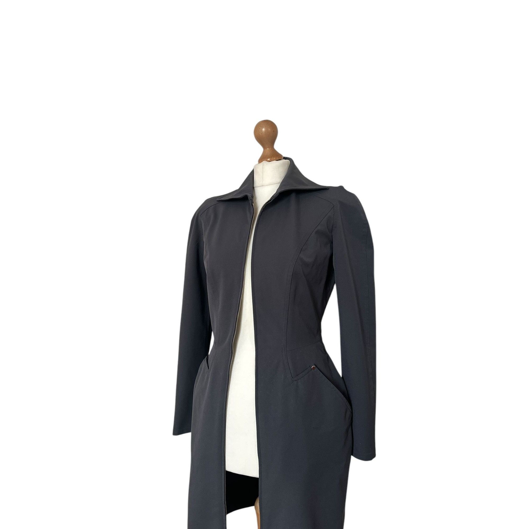 Thierry Mugler Vintage Sculptural Grey Dress Size S / US 4 / IT 40 - 3 Thumbnail