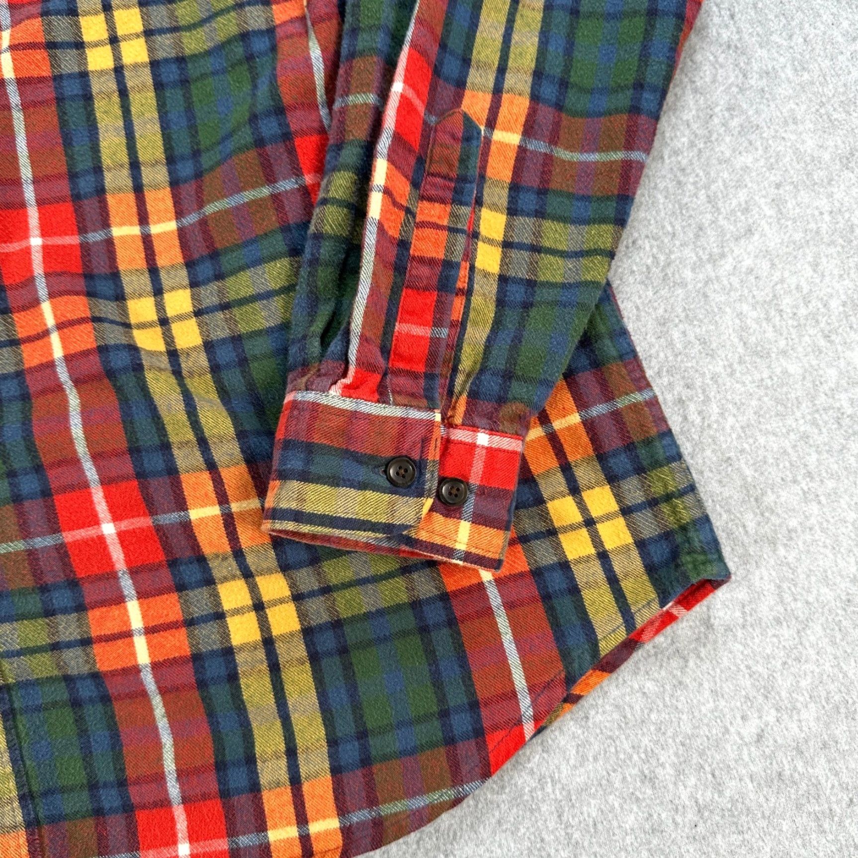 Vintage LL Bean Plaid Flannel Shirt Men's Long Sleeve Button-Down Cotton Traditional Fit Casual Workwear Size US L / EU 52-54 / 3 - 6 Thumbnail