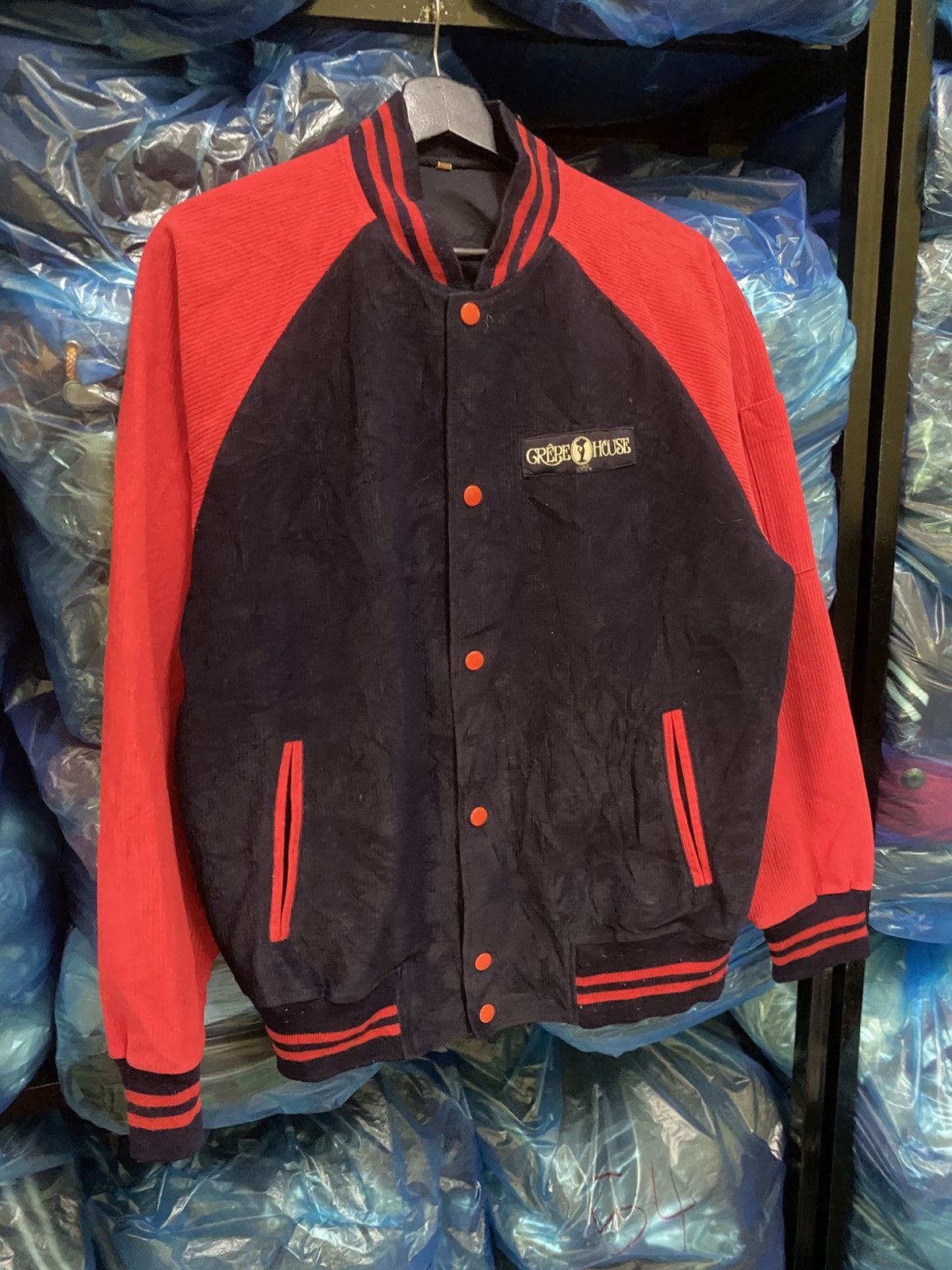 Vintage Vintage Grèbe House Japan Varsity Corduroy Jacket Size US L / EU 52-54 / 3 - 3 Thumbnail