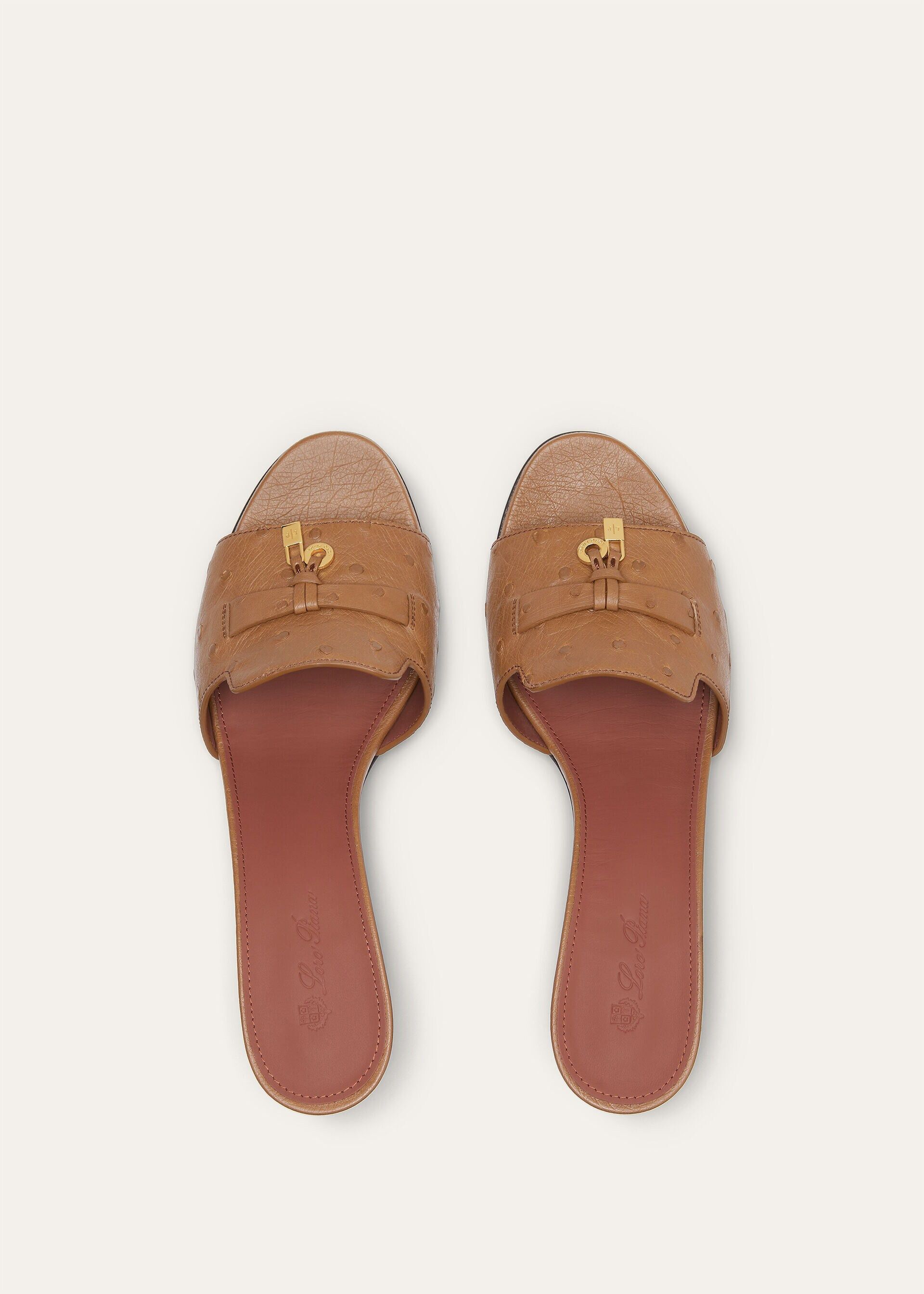 Loro Piana os11x0326 FAL0469 Summer Charms Sandals in Colour Vicuna Size US 10 / IT 40 - 6 Thumbnail
