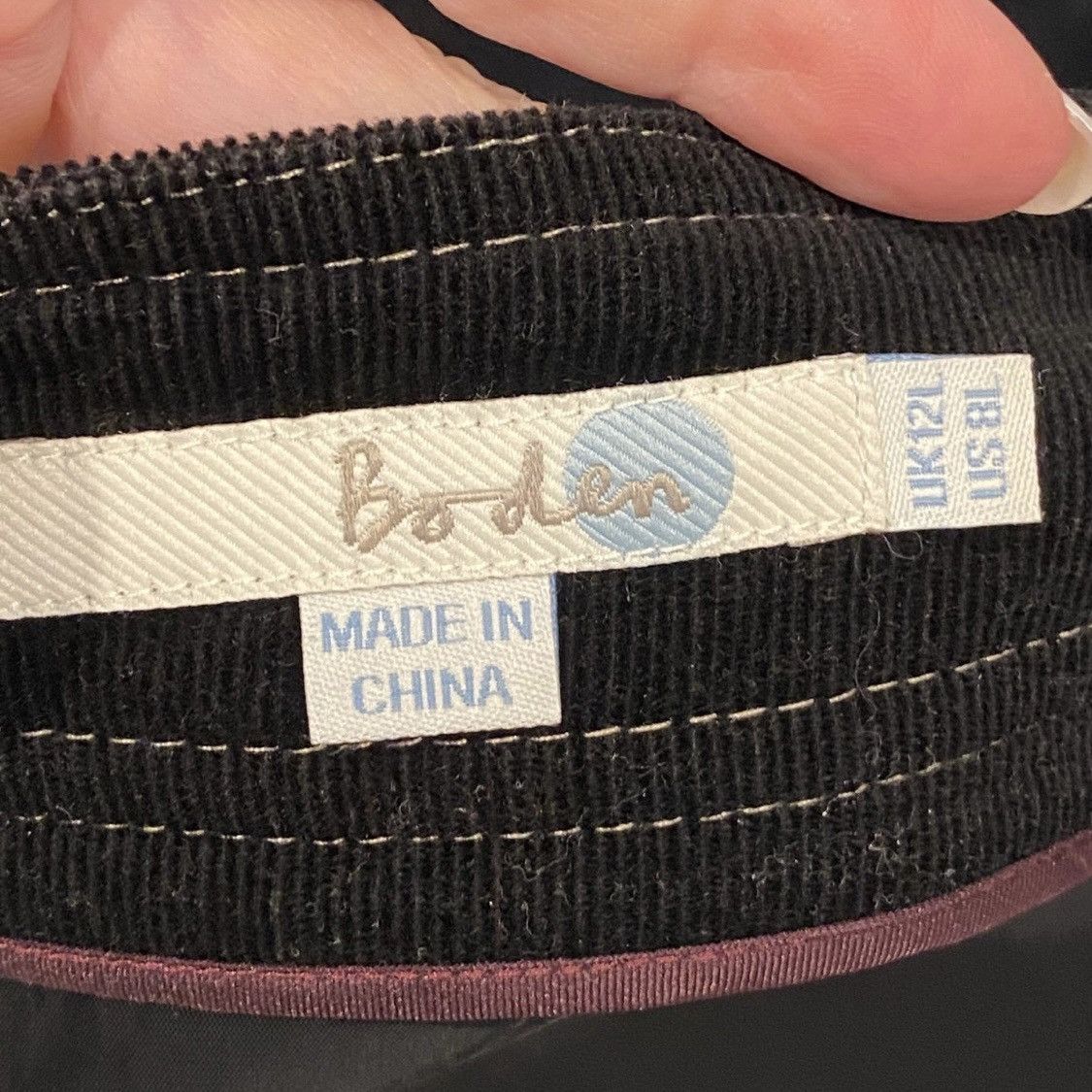 Boden Boden Black Corduroy Skirt Pencil 8 Tall Size 30" / US 8 / IT 44 - 6 Thumbnail