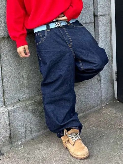 Japanese Brand × Vintage DRIP BAGGY Y2K denim jeans pants Size US 36 / EU 52 - 1 Thumbnail