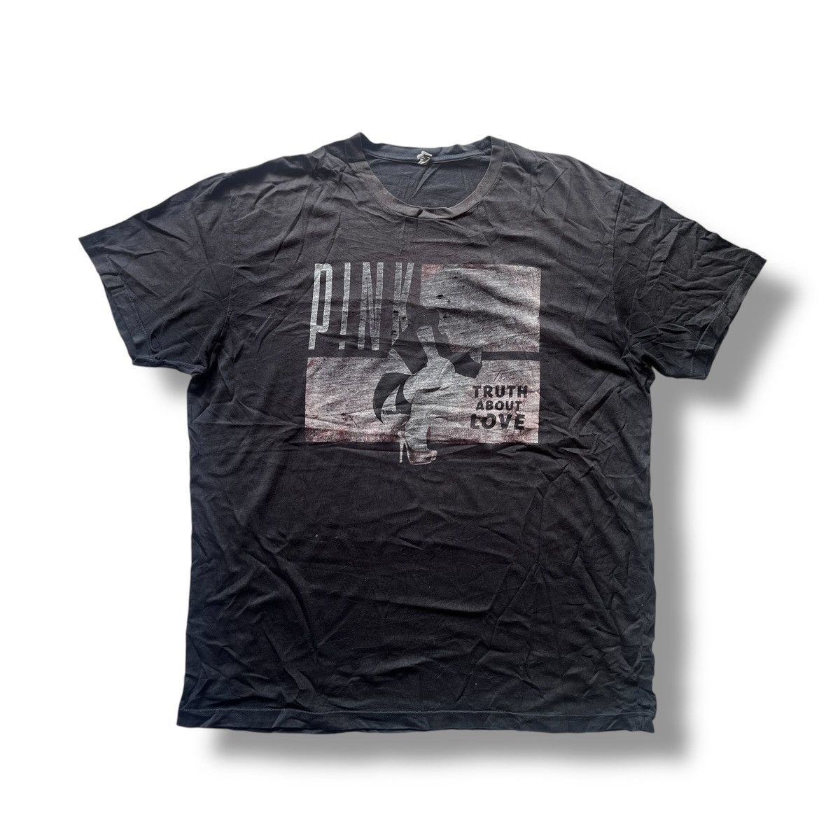 Band Tees × Vintage Thrashed Distressed Faded Pink Tour Concert Size US L / EU 52-54 / 3 - 1 Thumbnail
