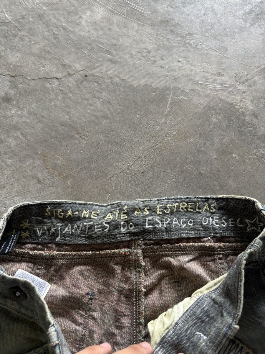 Diesel RARE flared diesel rusty patchwork art panelled distressed Size 27" / US 4 / IT 40 - 5 Thumbnail