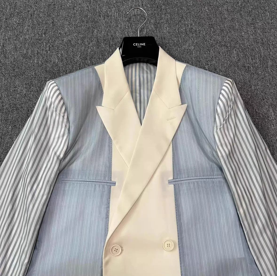 Dior Dior Men SS19 Inside Out Stripe Wool Suit Orange 50 Size 50R - 2 Thumbnail