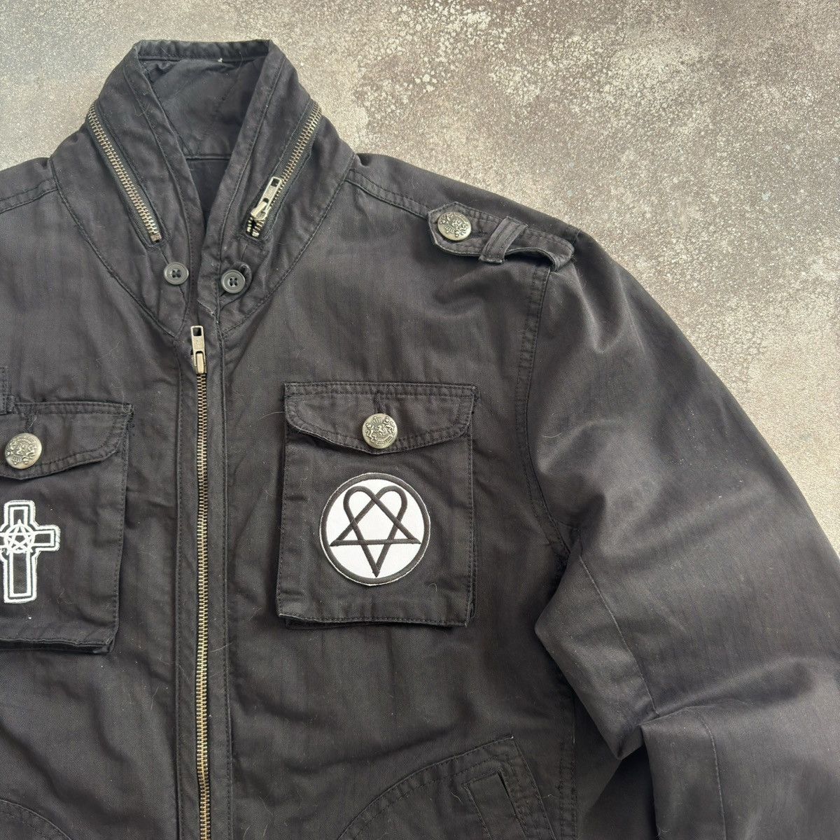 If Six Was Nine × Japanese Brand × Vintage River Island Vintage Gothic Avant Garde Zip Jacket Size US L / EU 52-54 / 3 - 5 Thumbnail