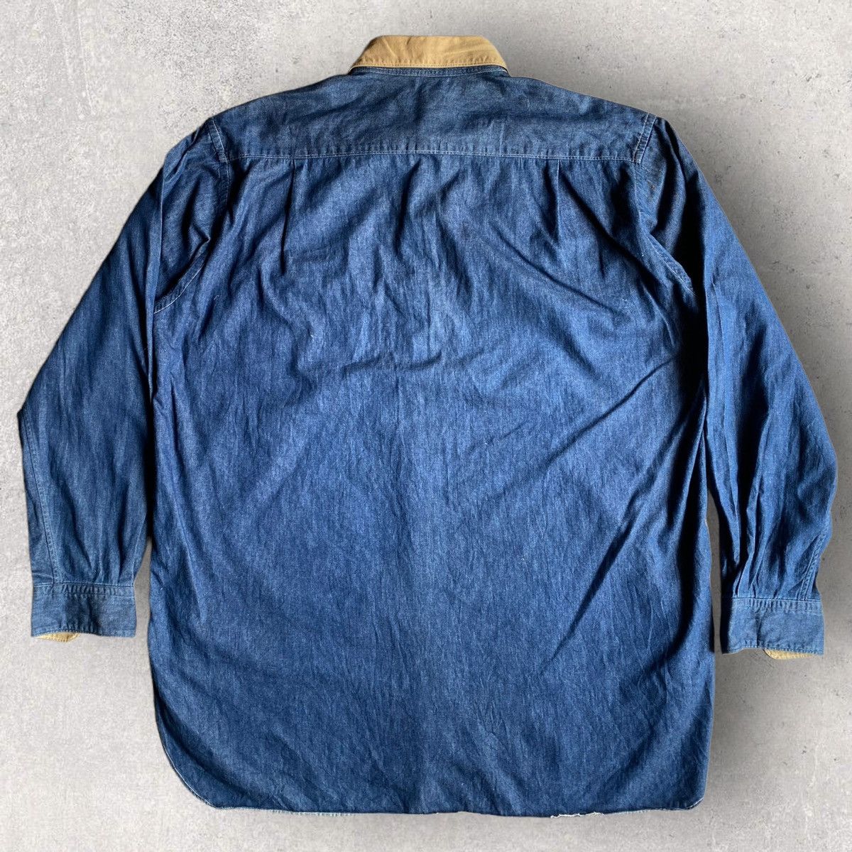 Yohji Yamamoto Y’s For Men contrast Collar and Cuff Oversized Shirt Size US M / EU 48-50 / 2 - 4 Thumbnail