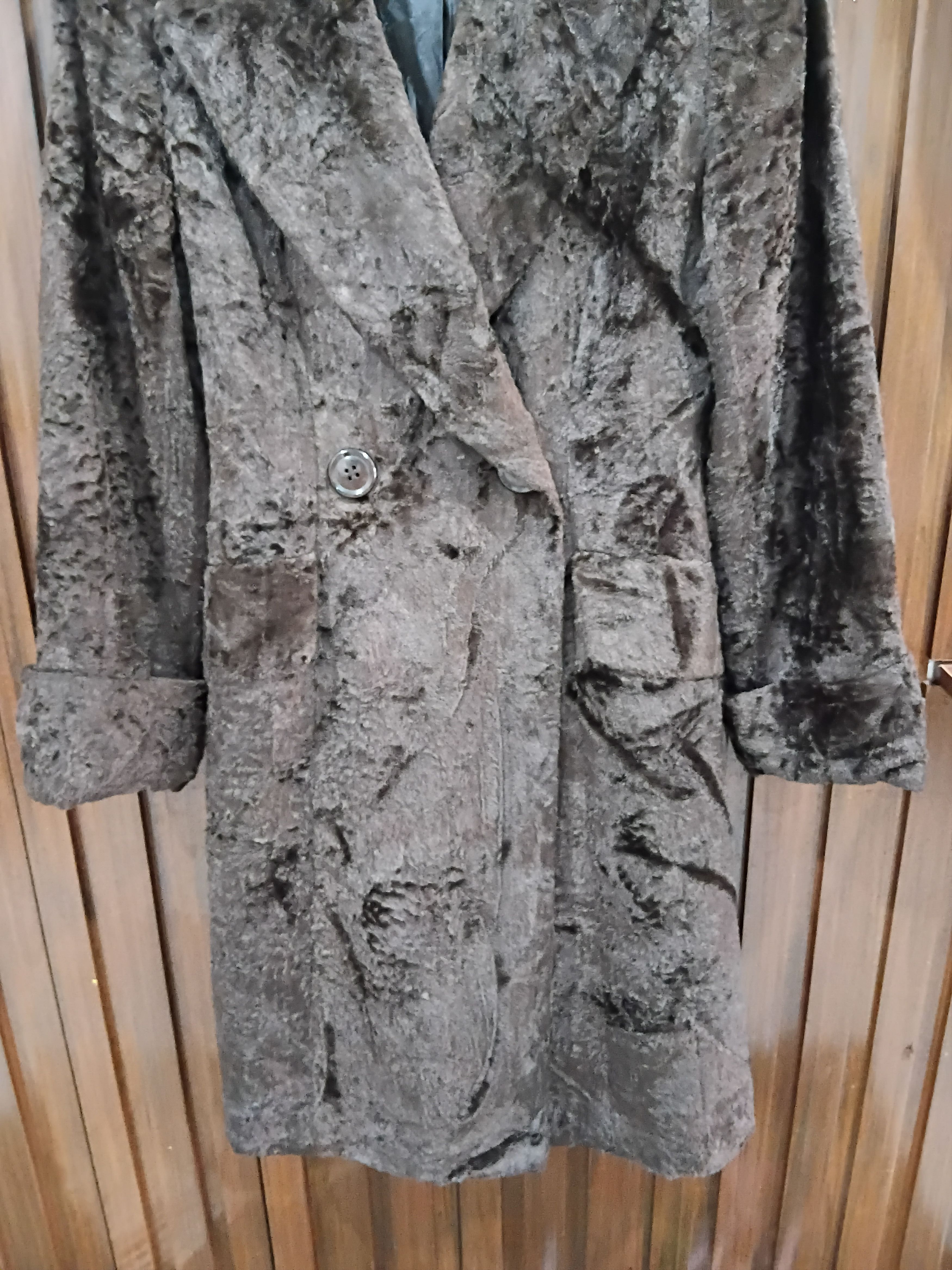 Norma Kamali Vintage Norma Kamali Faux Fur Long Trench Jacket Size M / US 6-8 / IT 42-44 - 4 Thumbnail