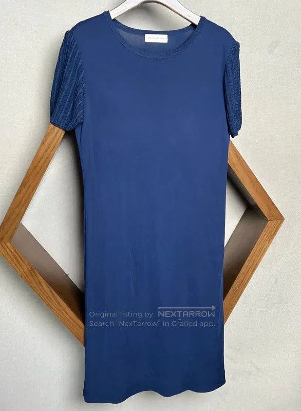 Yves Saint Laurent Yves Saint Laurent Blue Polyester Dress . Size M / US 6-8 / IT 42-44 - 3 Thumbnail