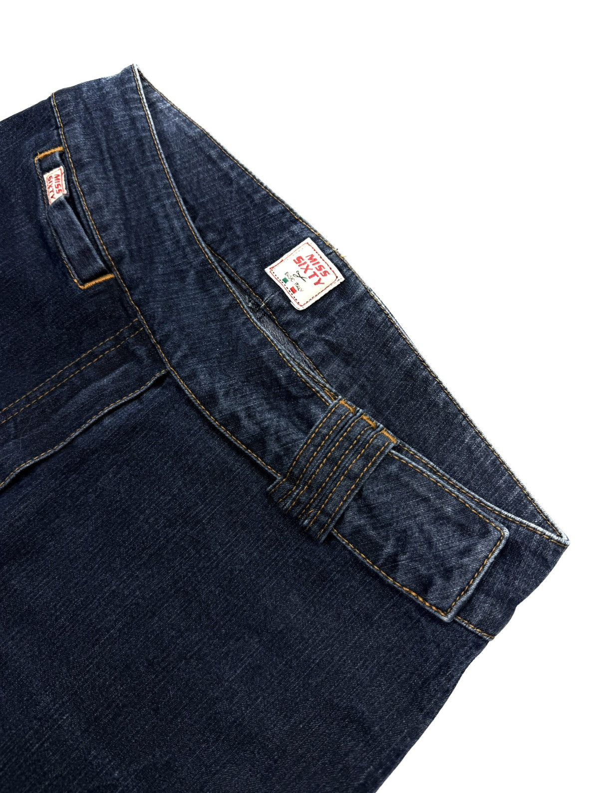 Miss Sixty Miss Sixty 00s Bootcut Navy Denim Jeans Vintage Japan Y2K Size 31" - 11 Thumbnail