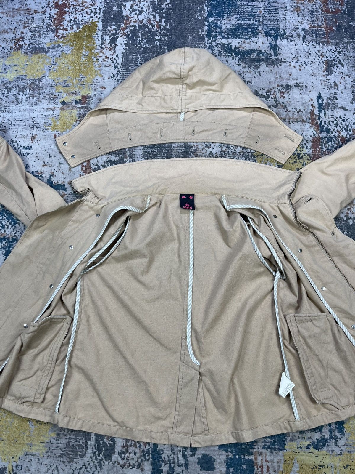 X-Girl X-Girl Double Breasted Hooded Short Trench Jacket Size XS / US 0-2 / IT 36-38 - 8 Thumbnail