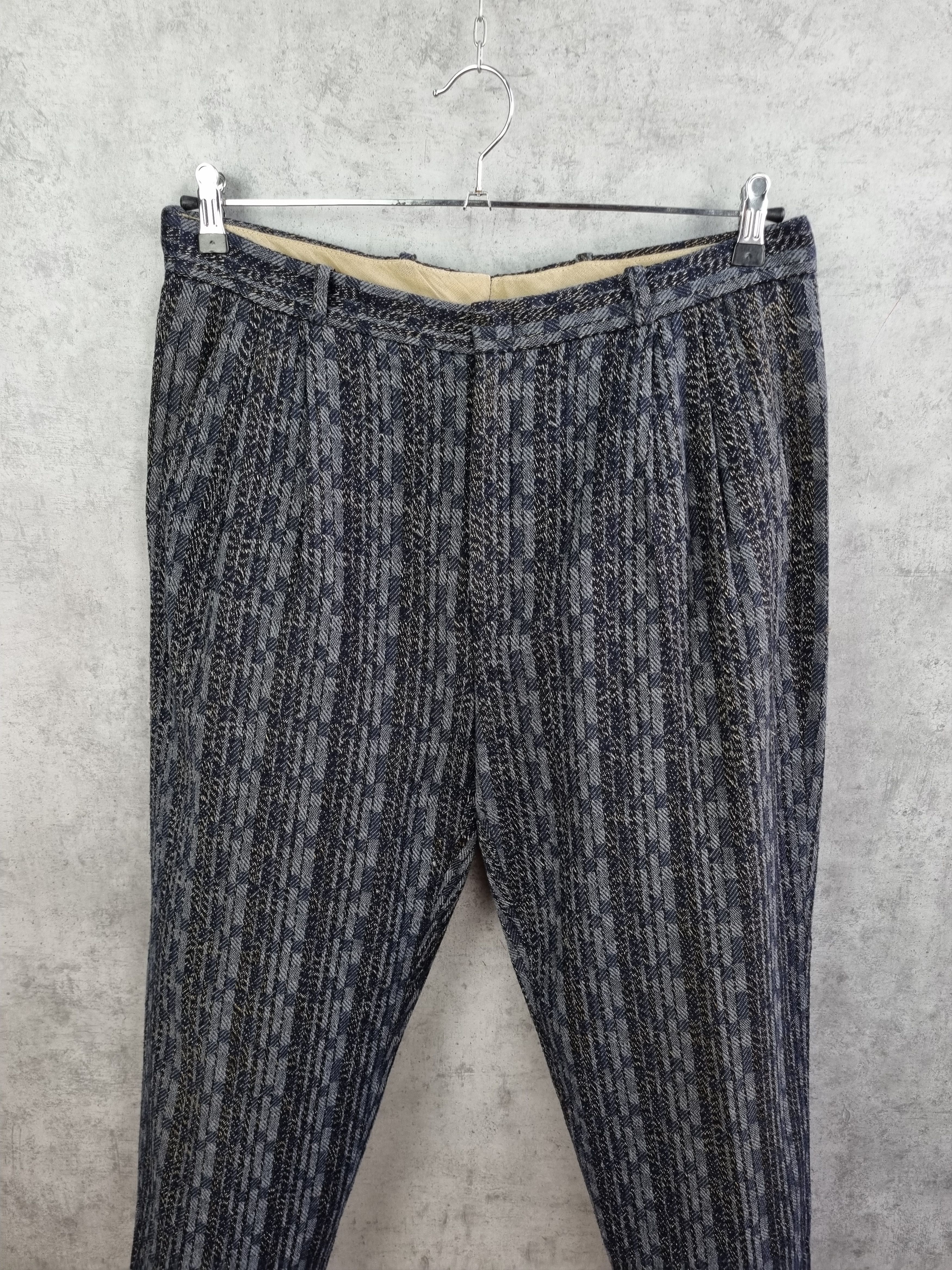 Seditionaries × Vintage 90s Unique Gorgeous Knitted Wool Pants Missoni Style Size US 33 - 1 Thumbnail