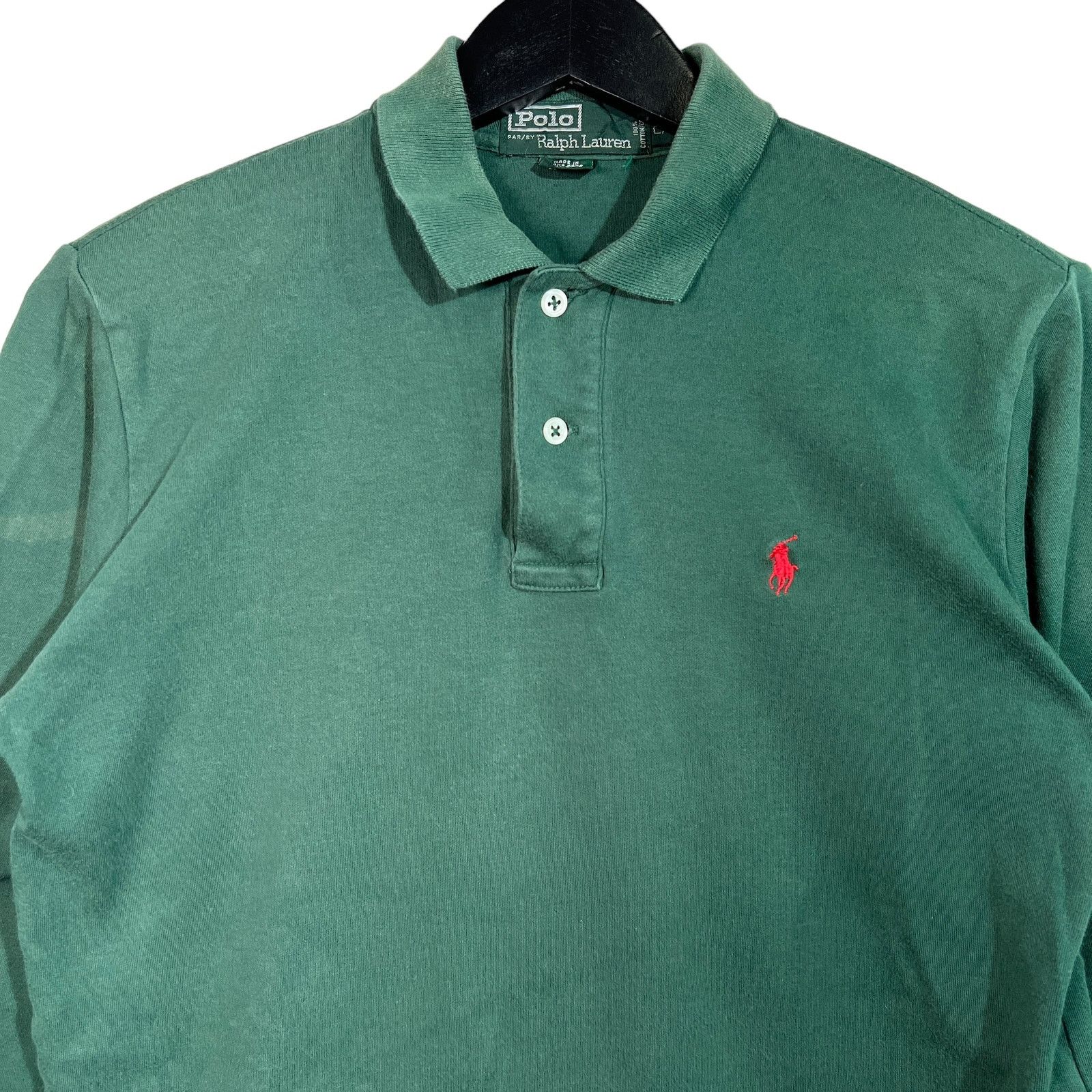 Polo Ralph Lauren Women's Polo Ralph Lauren Long Sleeve Cotton Polo Size L / US 10 / IT 46 - 2 Thumbnail