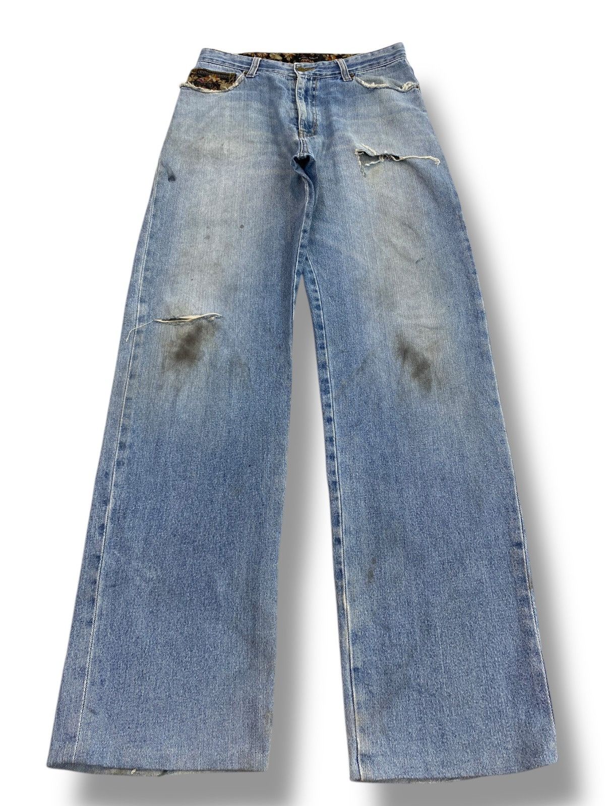 Japanese Brand Japanese Brand Faded Wash Style Ripped Jeans Size US 32 / EU 48 - 1 Thumbnail