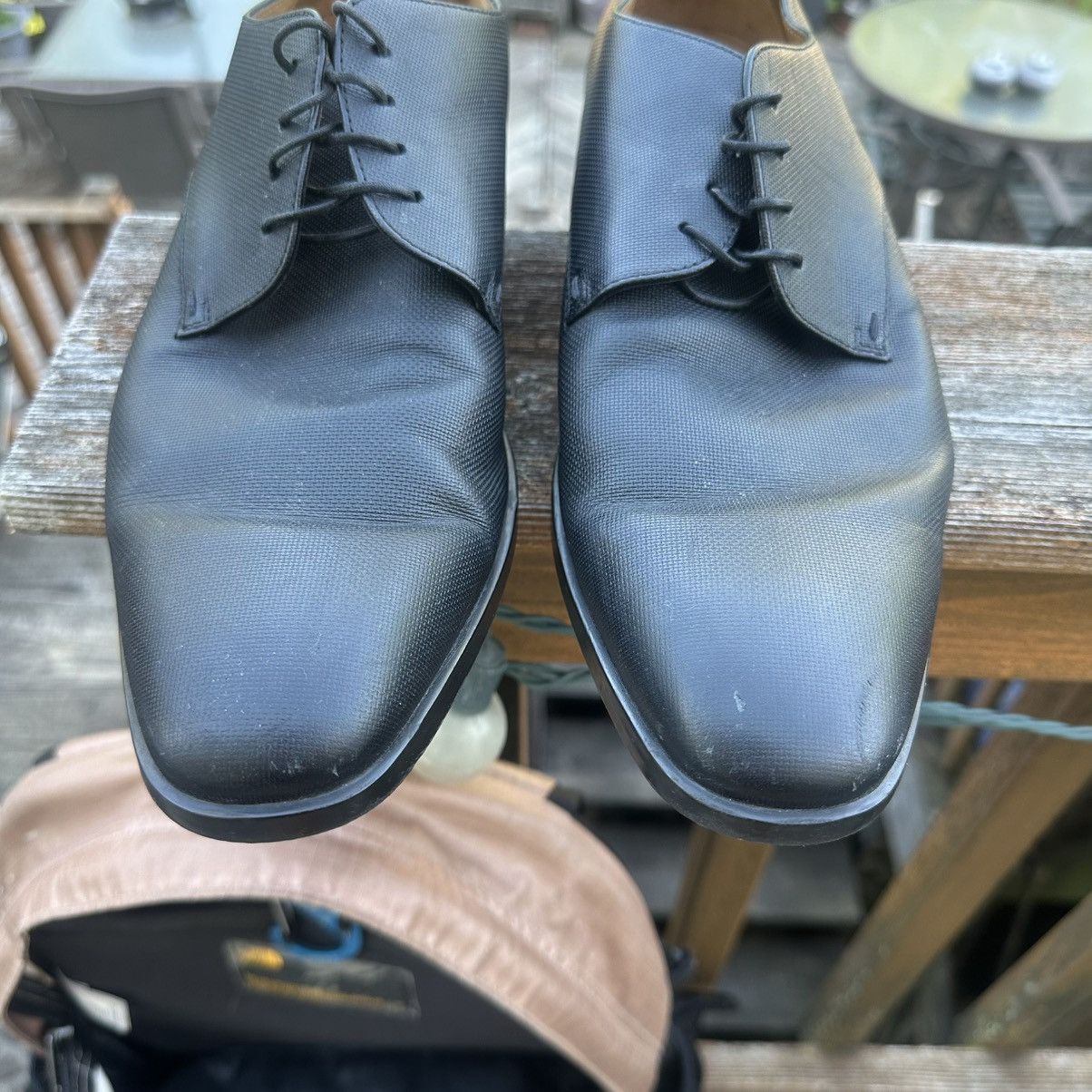 Hugo Boss Hugo Boss Embossed Kensington Leather Derby Oxford Shoes Size US 9 / EU 42 - 7 Thumbnail