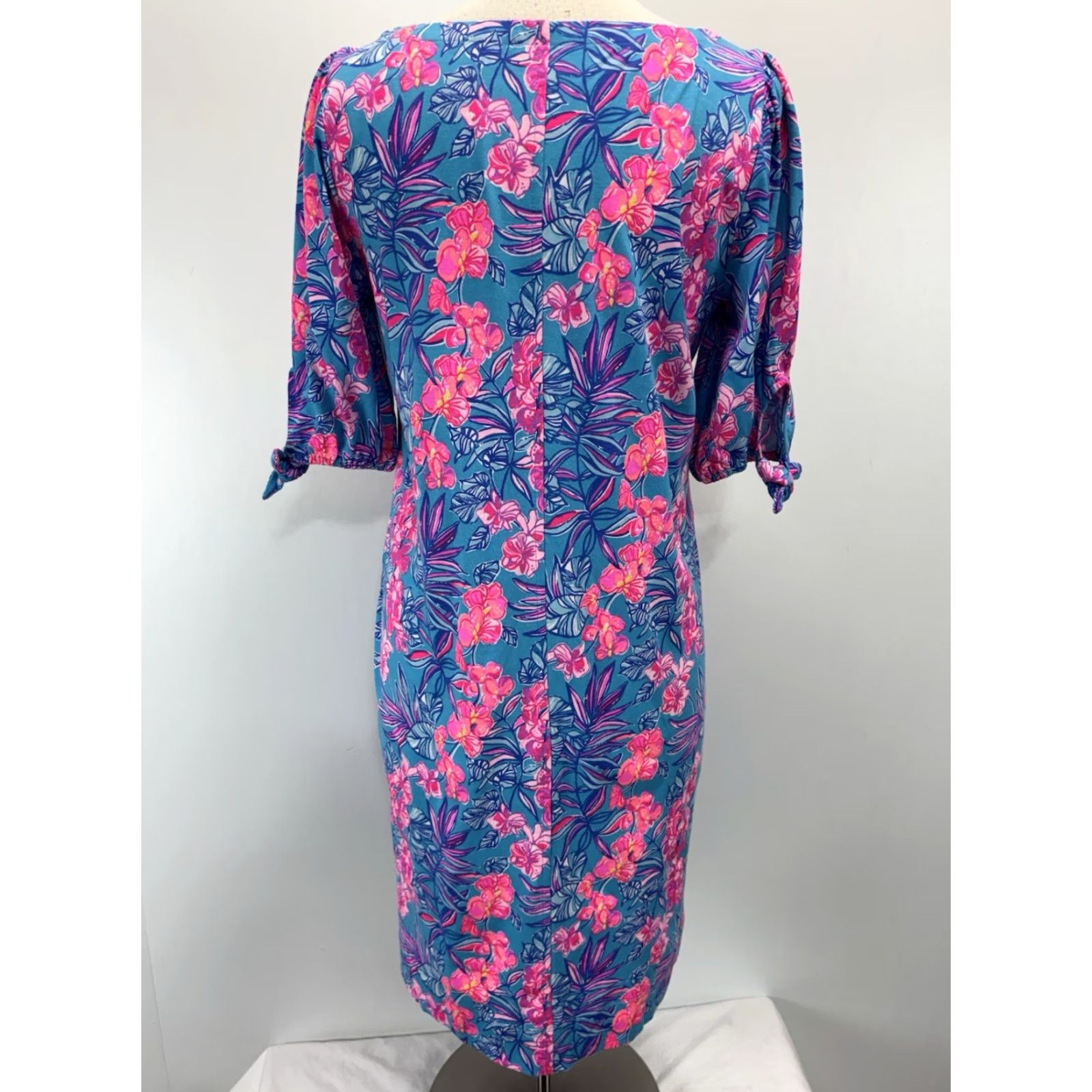 Lilly Pulitzer Lilly Pulitzer Easley Dress Sz Large Orchid Oasis Cotton Shift Size L / US 10 / IT 46 - 3 Thumbnail