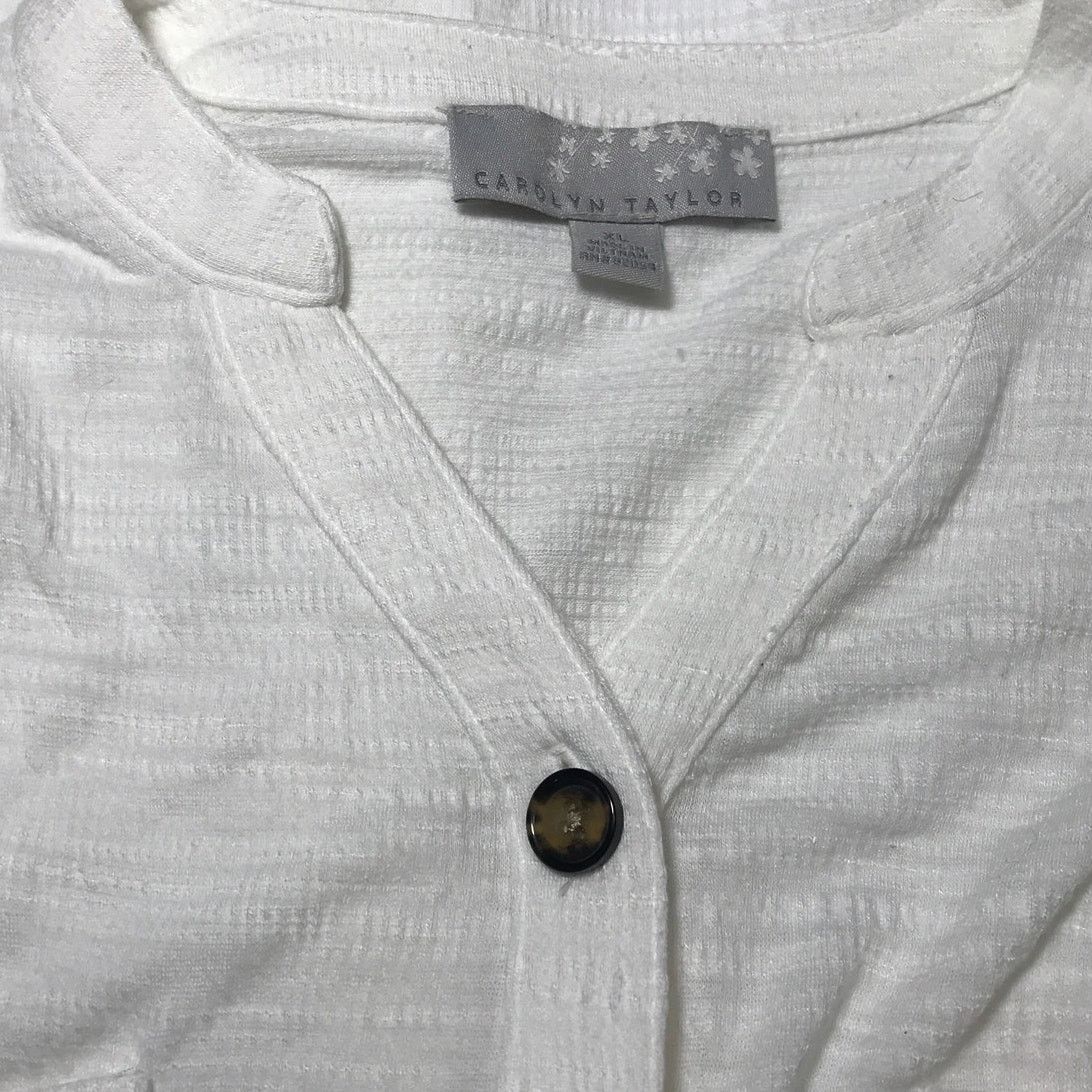 Other Carolyn Taylor V-Neck Button-Down Long Sleeve Top XL Size XL / US 12-14 / IT 48-50 - 7 Thumbnail