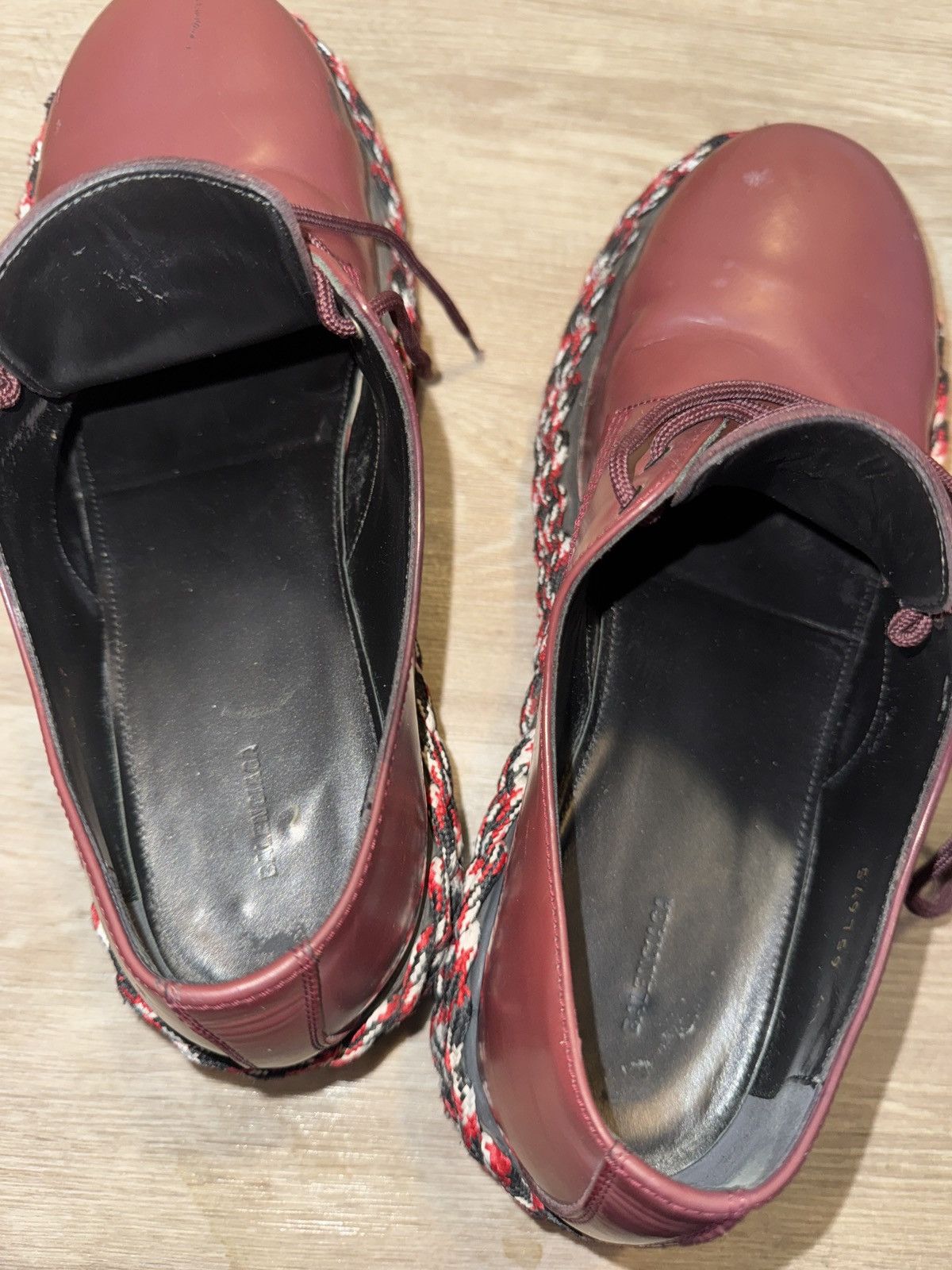 Balenciaga Balenciaga wine color way derby rope lace oxford lows Size US 9.5 / EU 42-43 - 7 Thumbnail