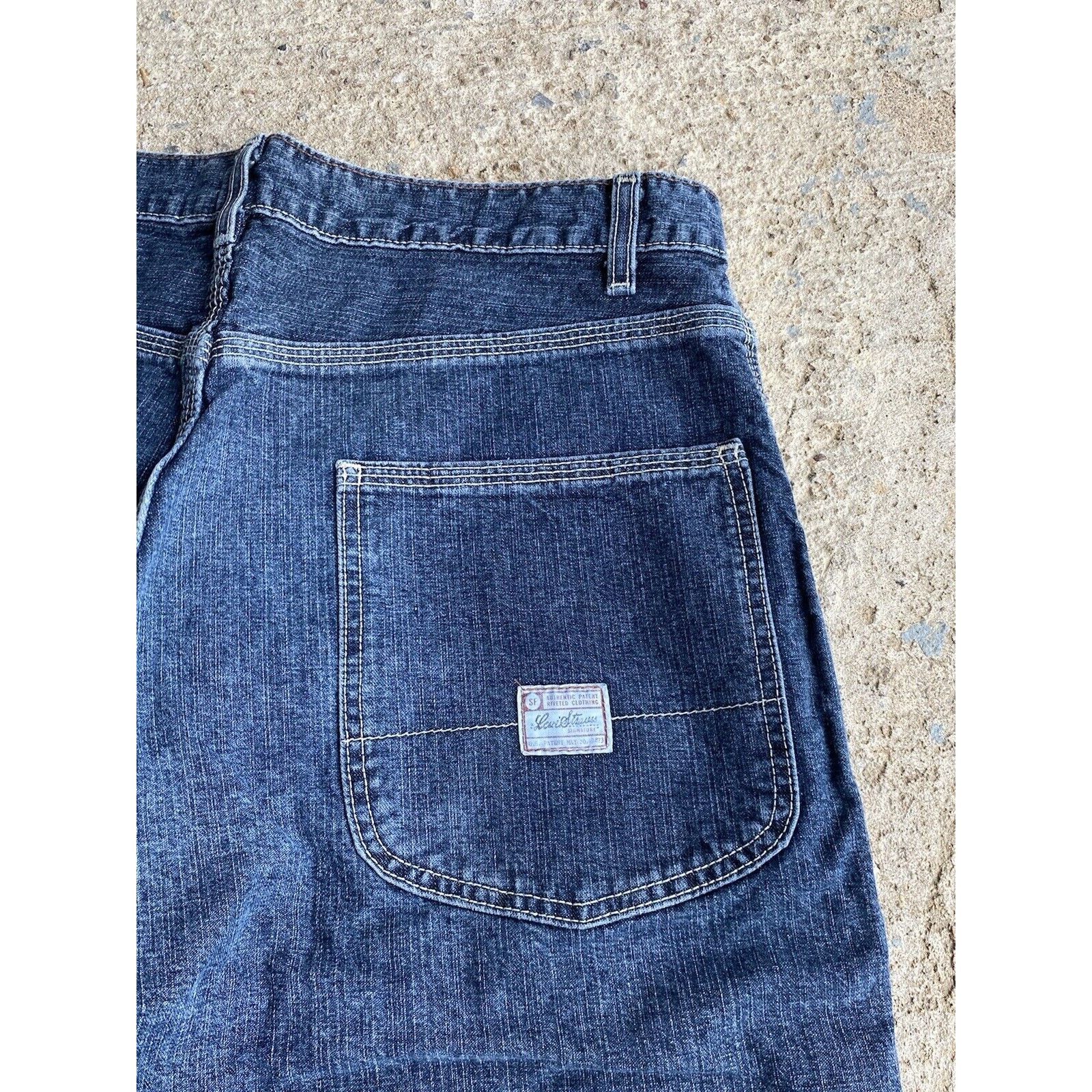 Levi's Vintage LEVIS Carpenter Jean Jorts 33 Denim Baggy Shorts Size US 33 - 6 Thumbnail
