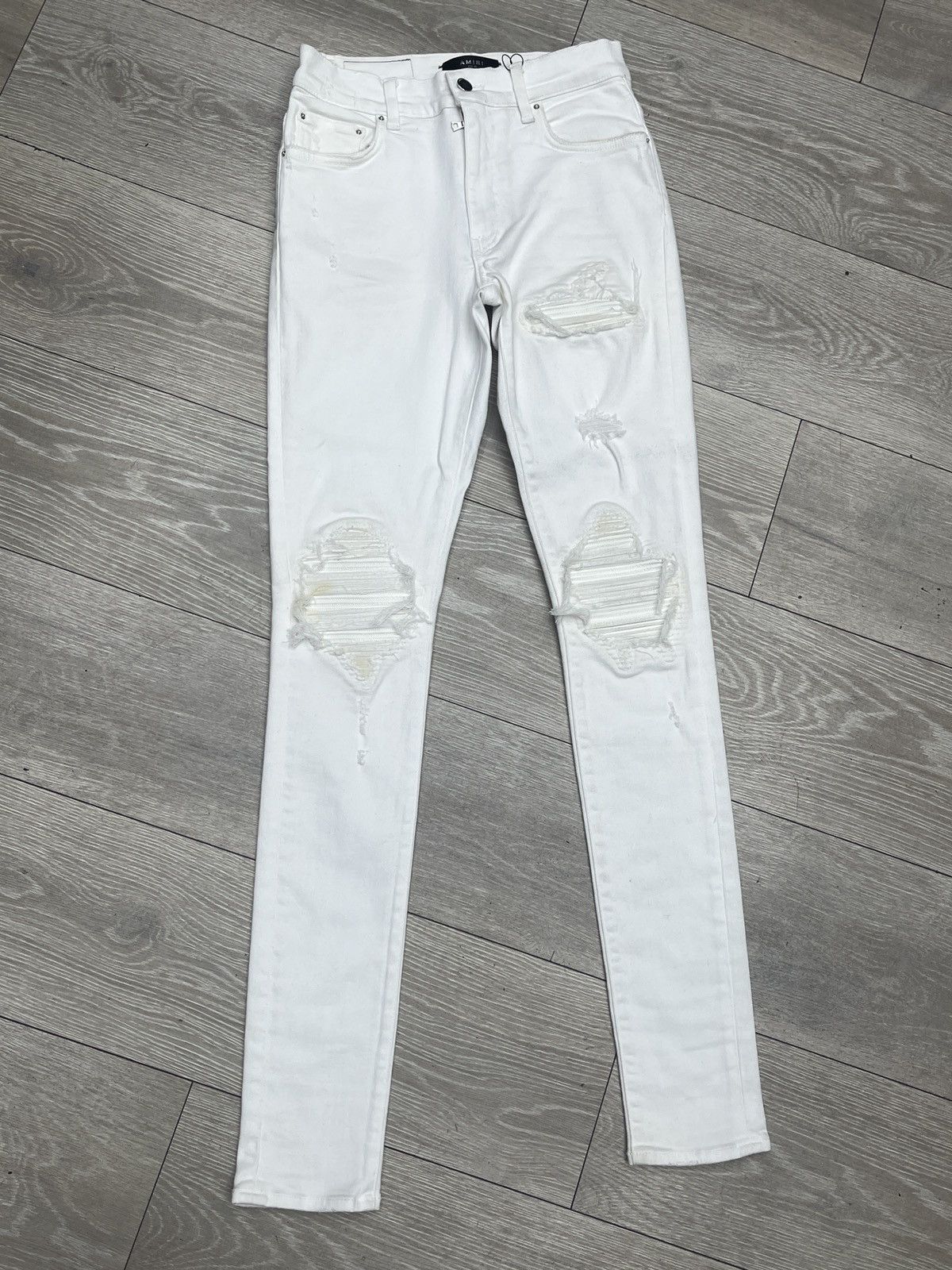 Amiri Amiri Mx1 White Patch Denim Jeans Size US 28 / EU 44 - 1 Thumbnail