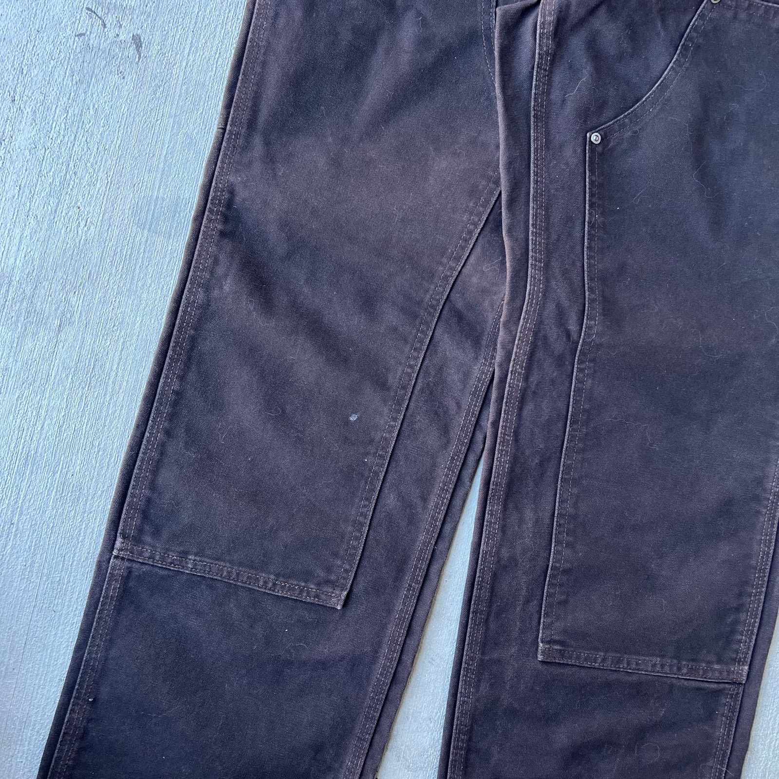 Carhartt × Vintage Vintage Y2K Carhartt brown WOMENS double knee work pants Size US 31 - 3 Thumbnail