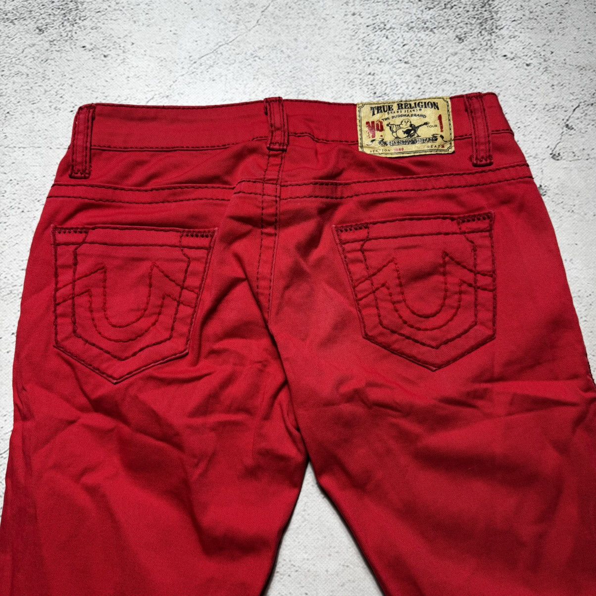 True Religion 🔥rare🔥true religion billy red jeans avant garde y2k Size 30" / US 8 / IT 44 - 3 Thumbnail