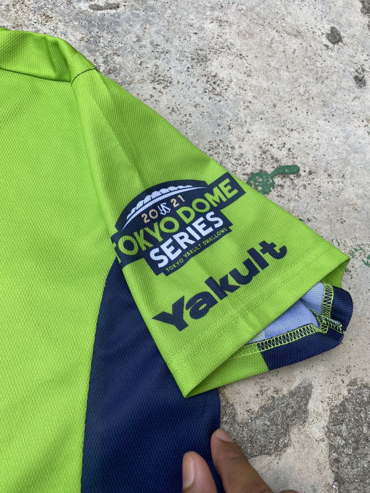 Japanese Brand × MLB Majestic Tokyo Yakult Swallows Baseball Jersey Size US XL / EU 56 / 4 - 4 Thumbnail