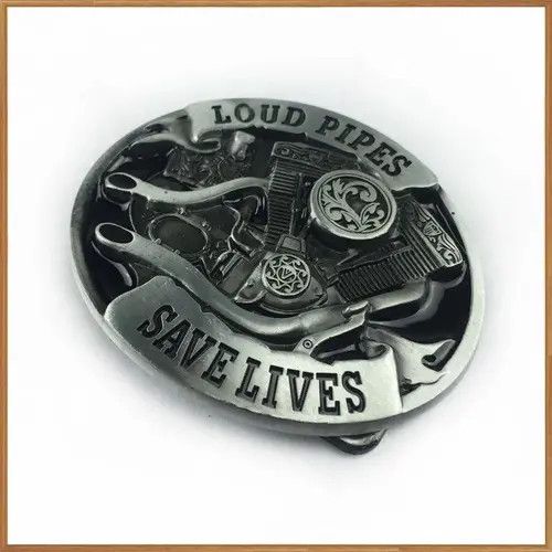 VIBE ' LOUD PIPES ' motor engine belt buckle Size ONE SIZE - 2 Thumbnail