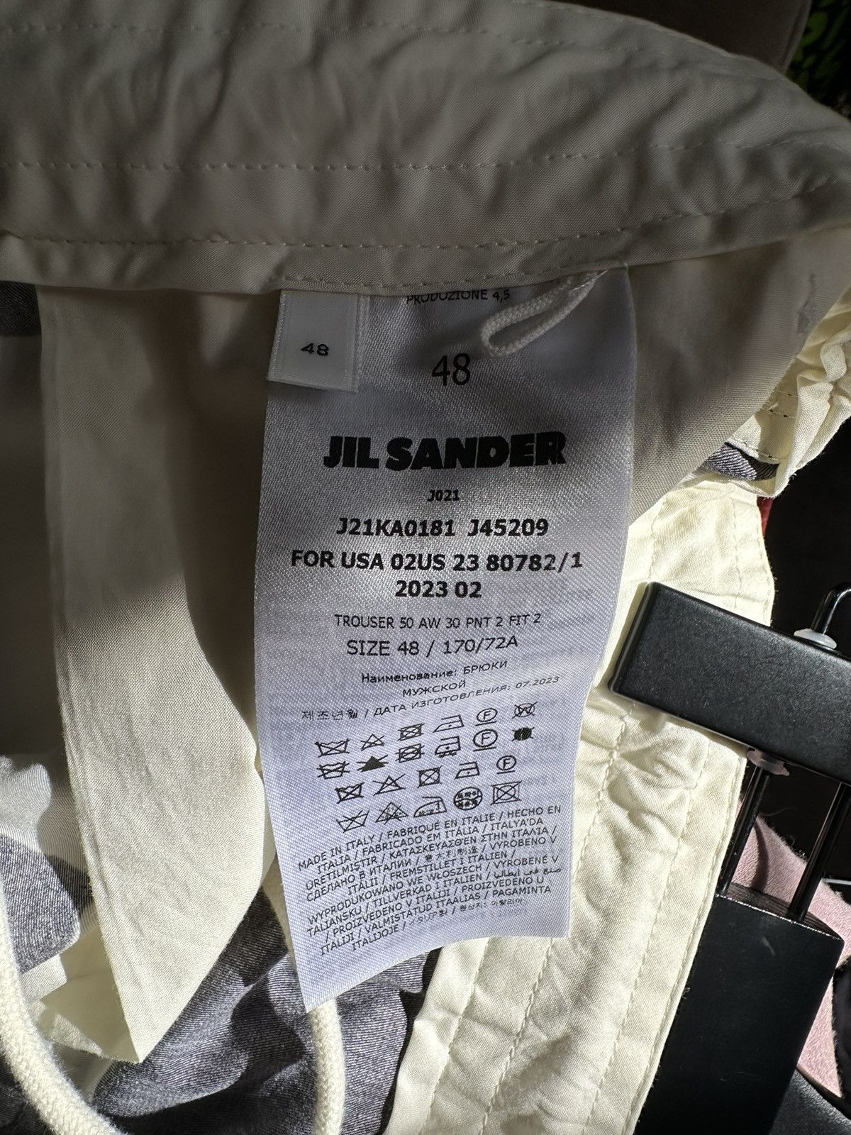 Jil Sander JILL SANDERS CHECKERED BOARD RUNWAY CARGOS Size US 34 / EU 50 - 6 Thumbnail
