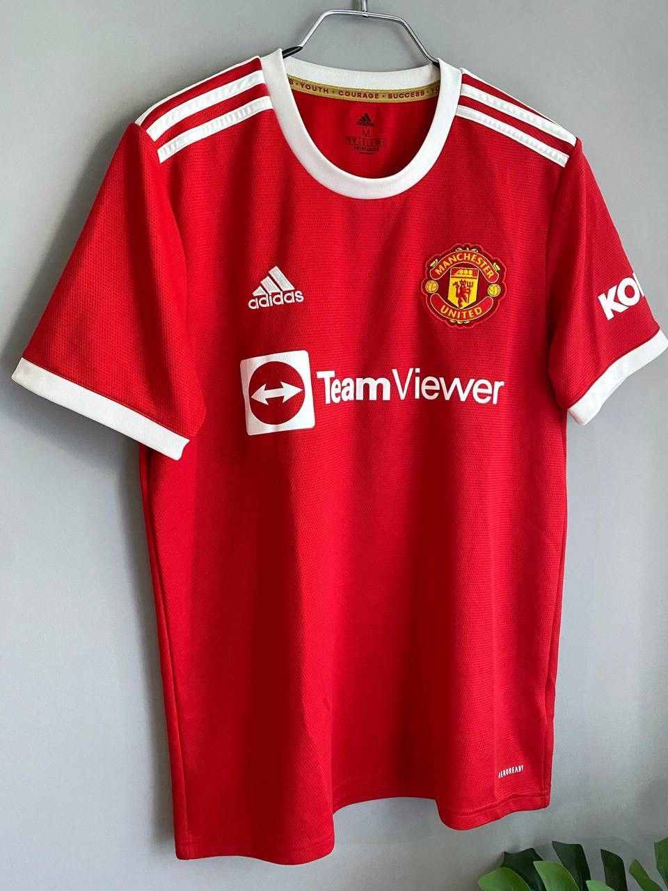 Adidas Manchester United 2021/22 Home Soccer Jersey, Size M H31447 Size US M / EU 48-50 / 2 - 2 Thumbnail