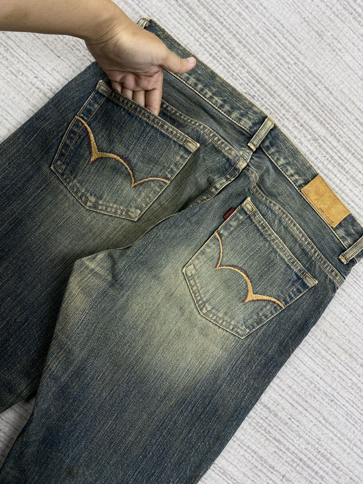 Edwin Vintage Edwin Flared Mud Wash Denim Pants Size US 31 - 11 Thumbnail