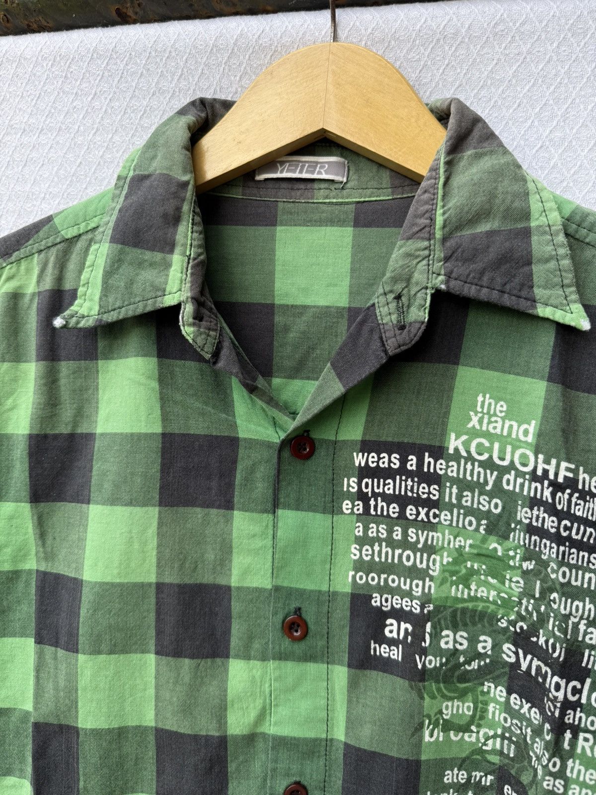Beauty Beast Yeter Poem Plaid Button Up Shirt Size US L / EU 52-54 / 3 - 5 Thumbnail