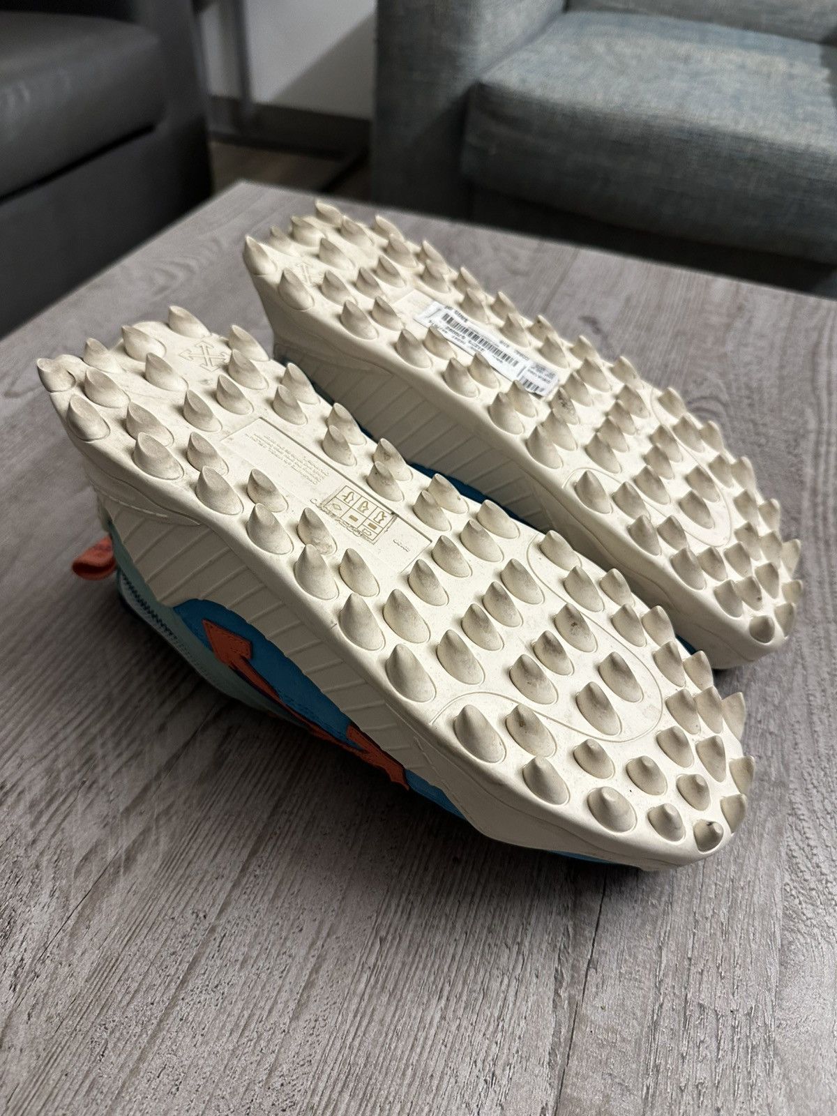 Off-White Off-White Odsy 1000 Mixed Media Low-Top Sneaker Size US 8 / EU 41 - 8 Thumbnail
