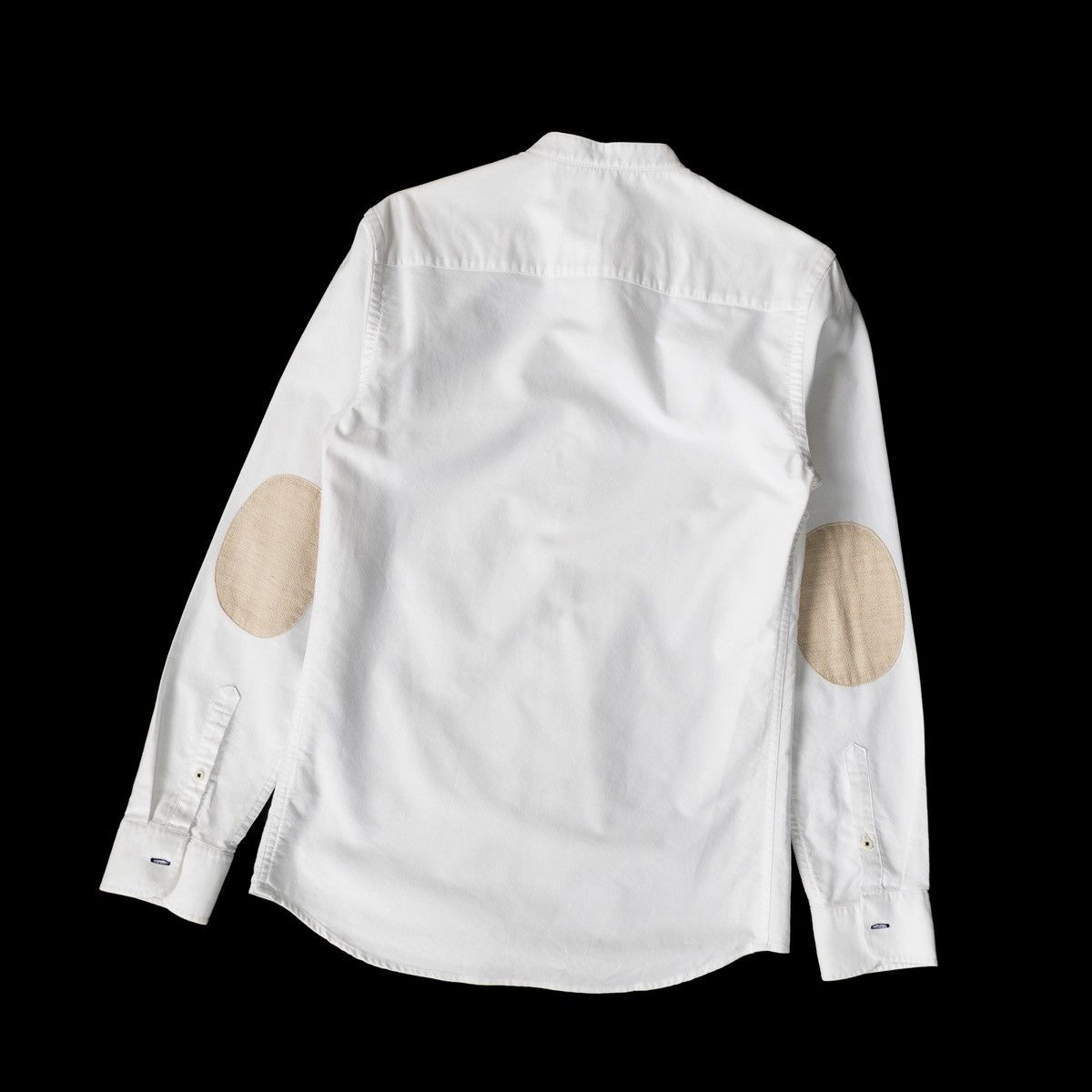 Zara Zara Man White Shirt Band Collar Elbow Patch Button Up LS Size US S / EU 44-46 / 1 - 4 Thumbnail