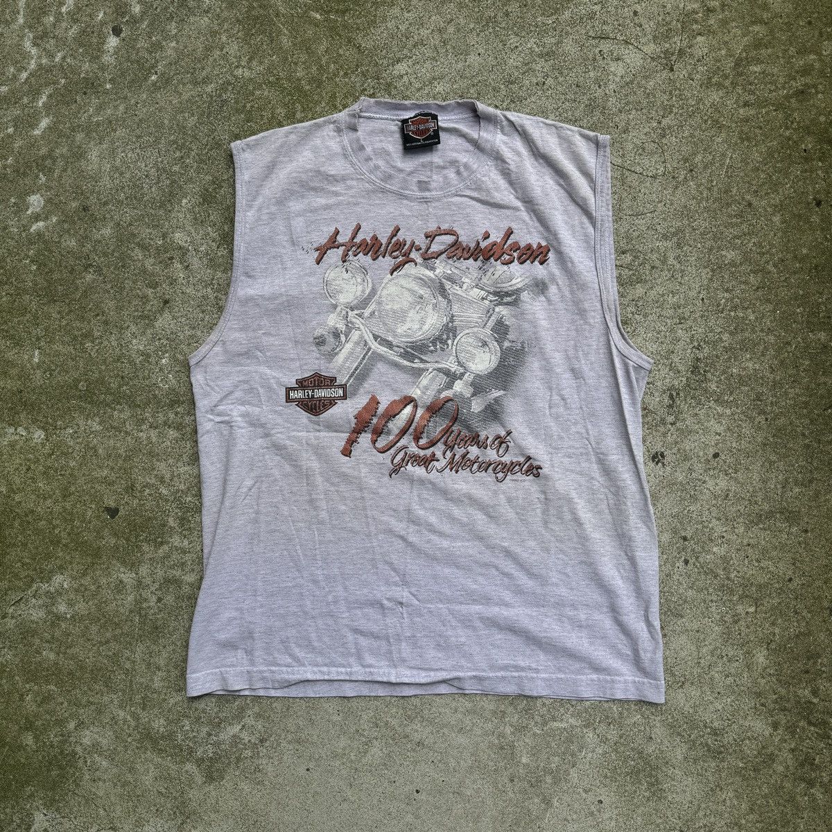 Harley Davidson Harley Davidson Faded Thrashed Distressed Tank ERD Grunge Size US L / EU 52-54 / 3 - 1 Thumbnail