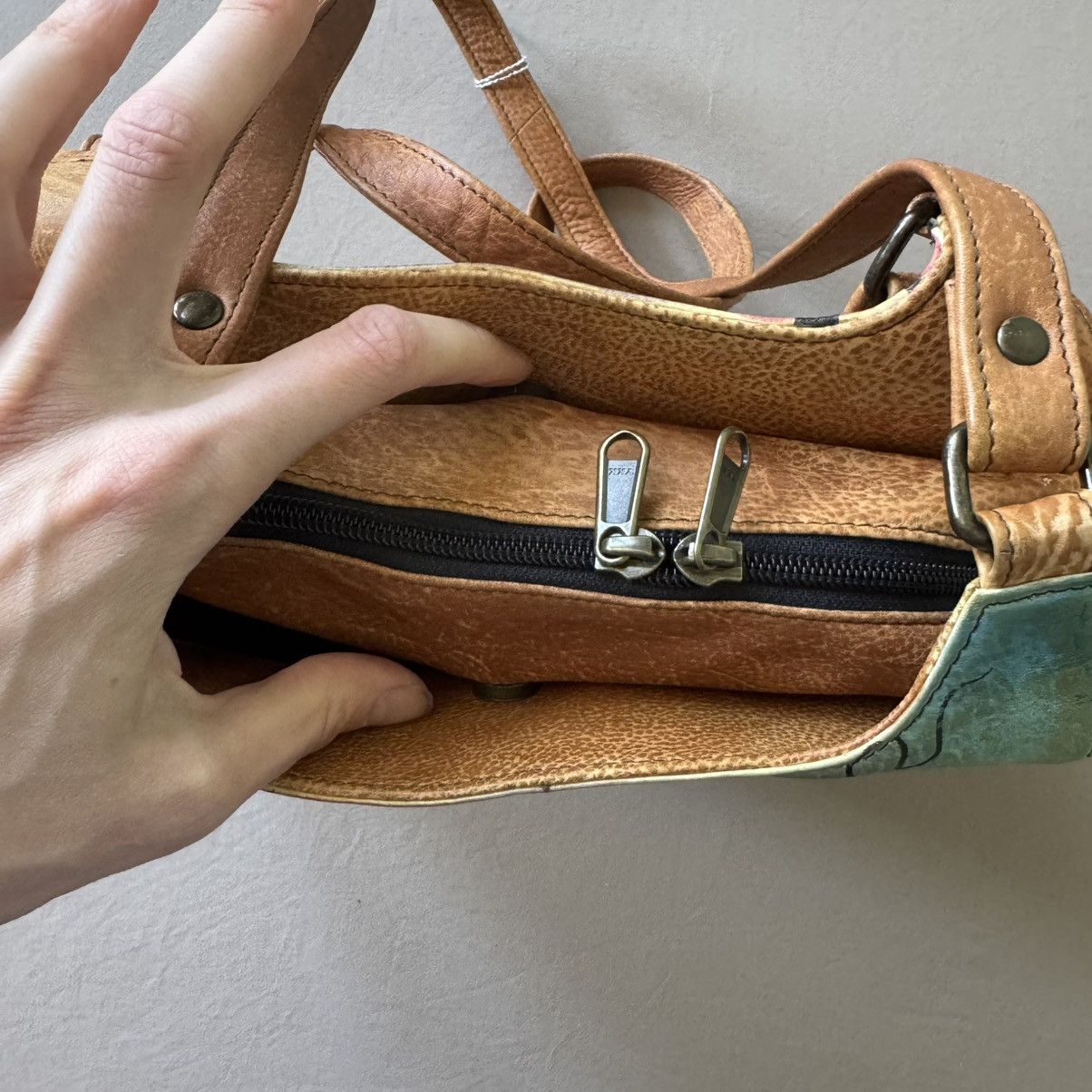 Other Vintage ANUSCHKA Hand Painted Multi Compartment Satchel Size ONE SIZE - 7 Thumbnail