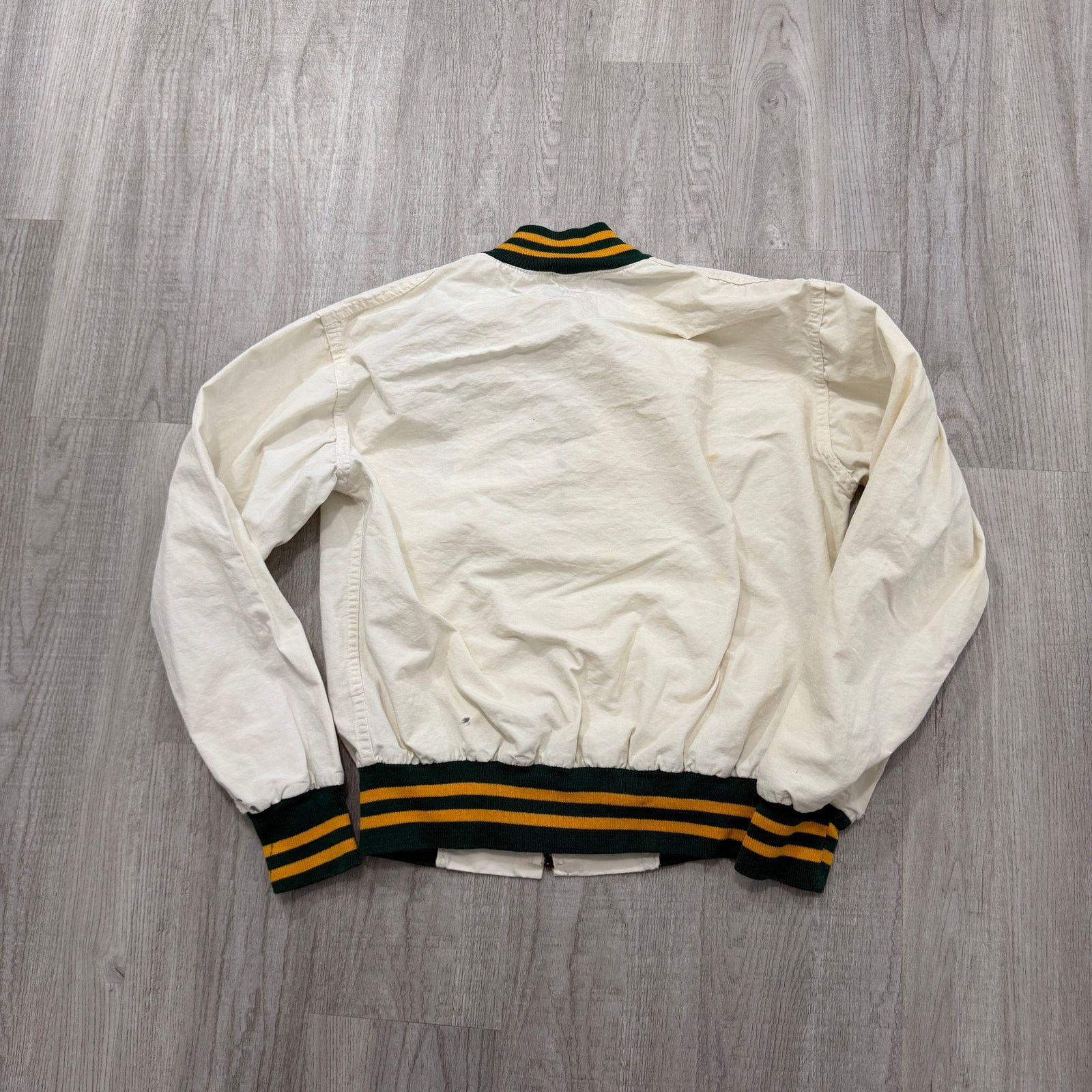 Vintage Vintage Le Moyne College Bomber Jacket Men's Small White 60s Size US S / EU 44-46 / 1 - 9 Thumbnail