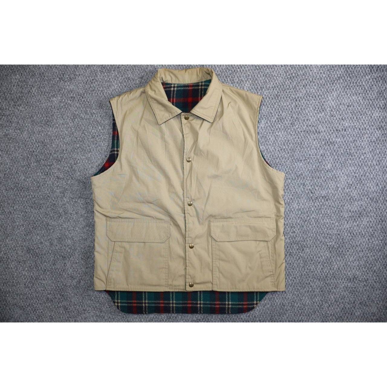 Vintage VTG Woolrich Vest Men Large Brown Blanket Lined Reversible Size US L / EU 52-54 / 3 - 8 Thumbnail