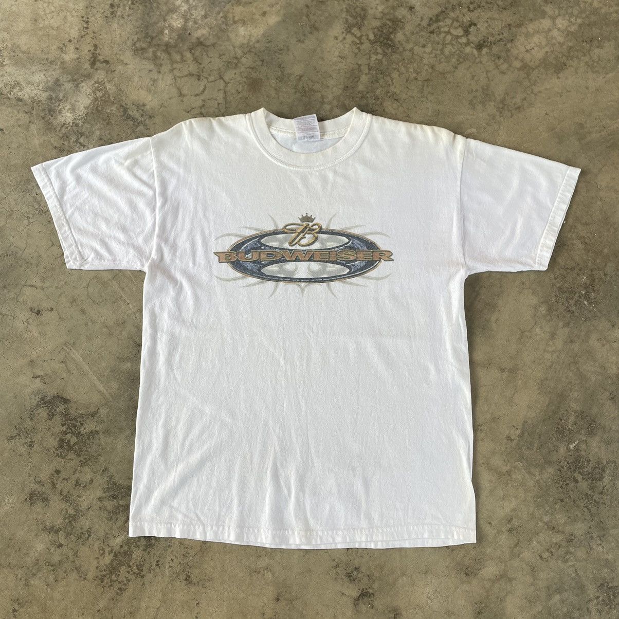 Budweiser × Vintage 🔥🔥Vintage Budweiser Big Logo Spellout Promo Drink Tee Size US M / EU 48-50 / 2 - 1 Thumbnail