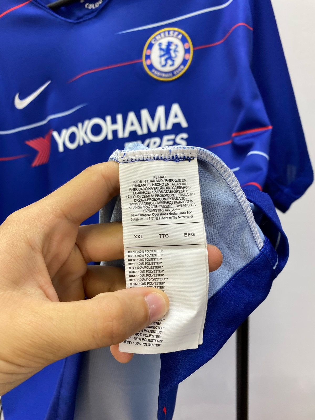 Chelsea Soccer × Vintage CHELSEA HOME 2018 2019 FOOTBALL SHIRT SOCCER JERSEY NIKE Size US XXL / EU 58 / 5 - 9 Thumbnail