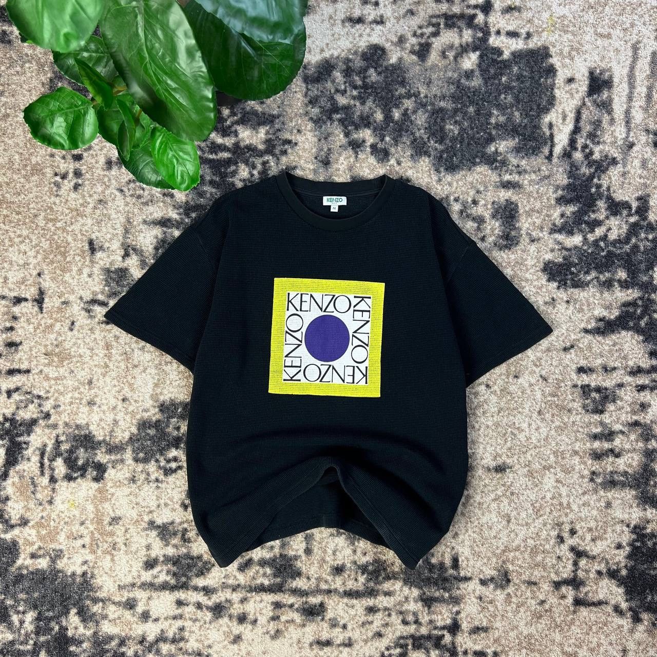 Kenzo Kenzo Paris Luxury Big Logo Waffle T-Shirt 1TS105 Size US M / EU 48-50 / 2 - 1 Thumbnail