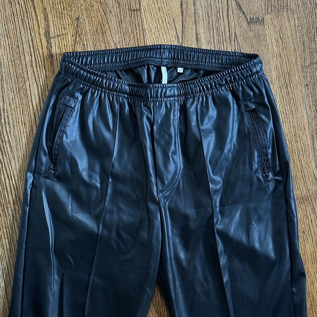Sunflower Sunflower Black Leather Pants Size US 33 - 2 Thumbnail