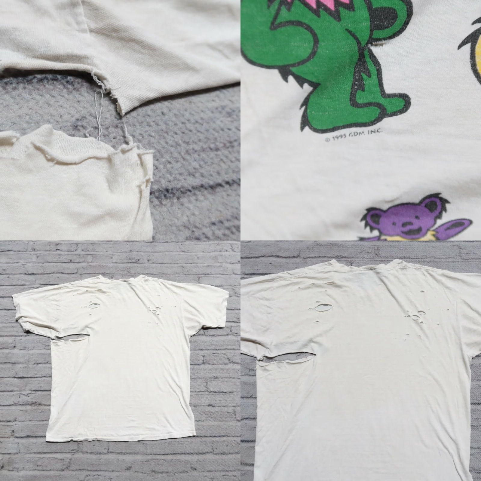 Liquid Blue VINTAGE Grateful Dead Shirt 90s Spiral Bears Liquid Blue XL White Mens Shirt 90s Grateful Dead Spiral Bears Liquid Blue XL White Vintage Mens Shirt Size US XL / EU 56 / 4 - 8 Thumbnail