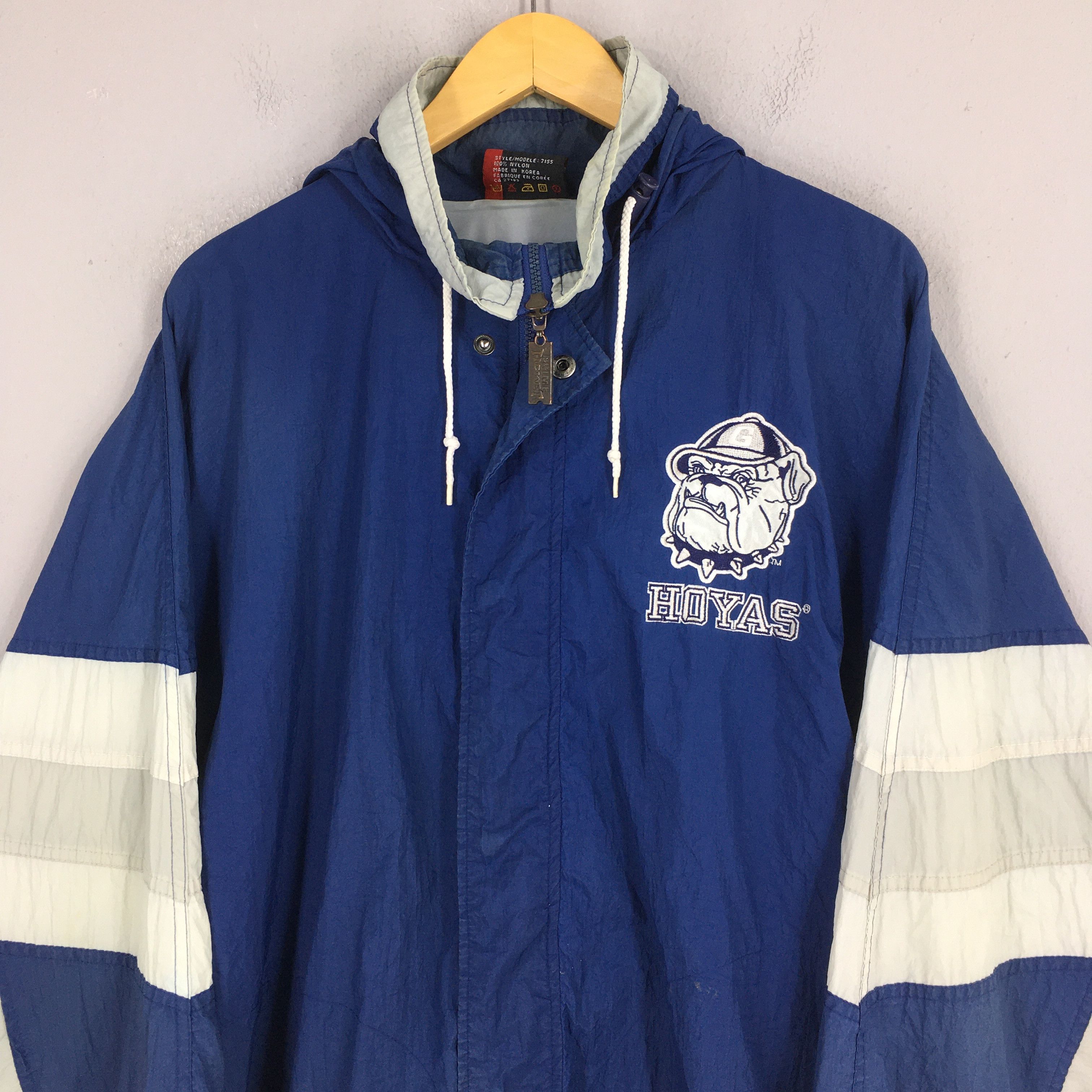 NCAA Vintage 90s Georgetown Hoyas Hoodie Jacket XLarge Size US XL / EU 56 / 4 - 2 Thumbnail